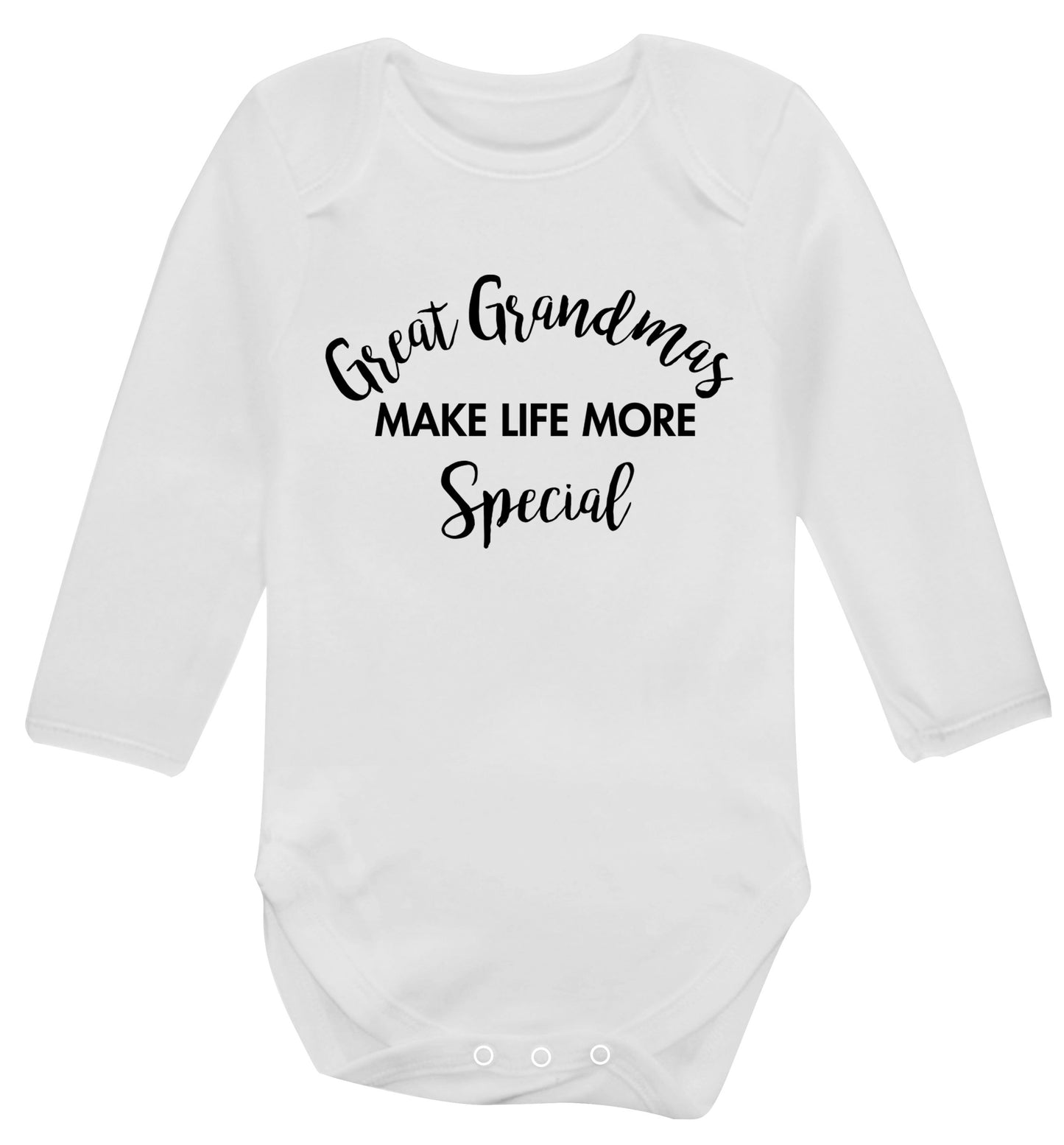 Great Grandmas make life more special Baby Vest long sleeved white 6-12 months