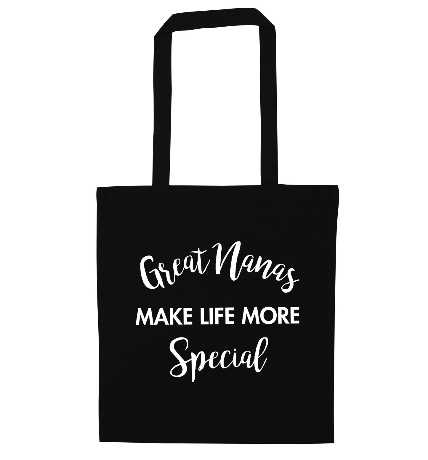 Great nanas make life more special black tote bag