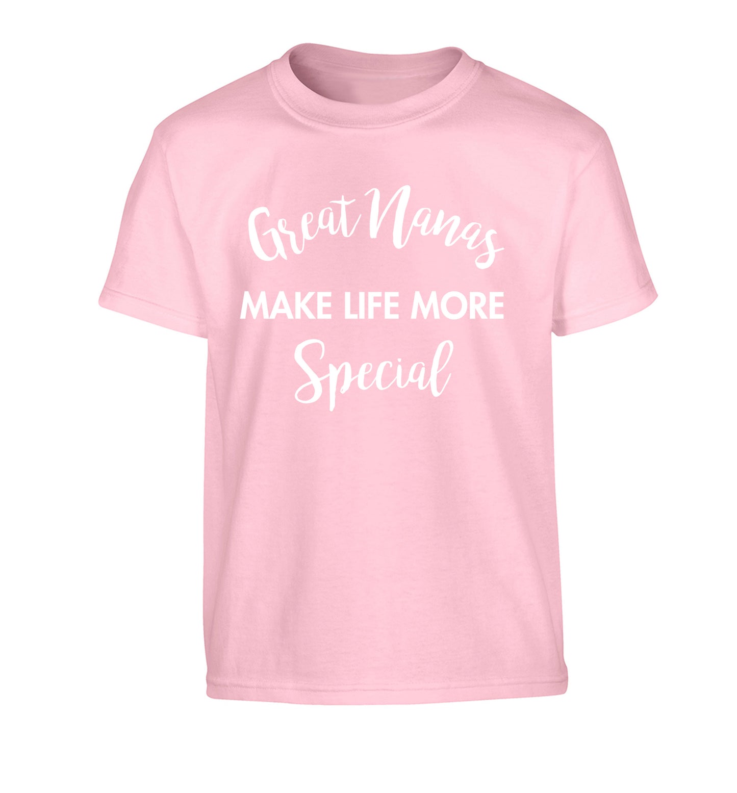 Great nanas make life more special Children's light pink Tshirt 12-14 Years