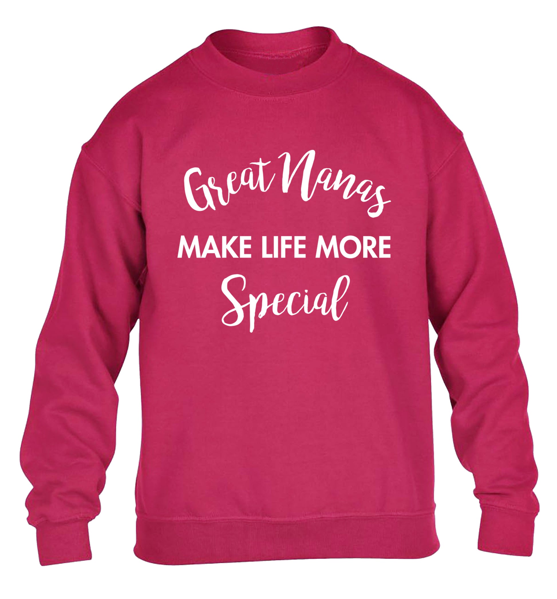 Great nanas make life more special children's pink sweater 12-14 Years