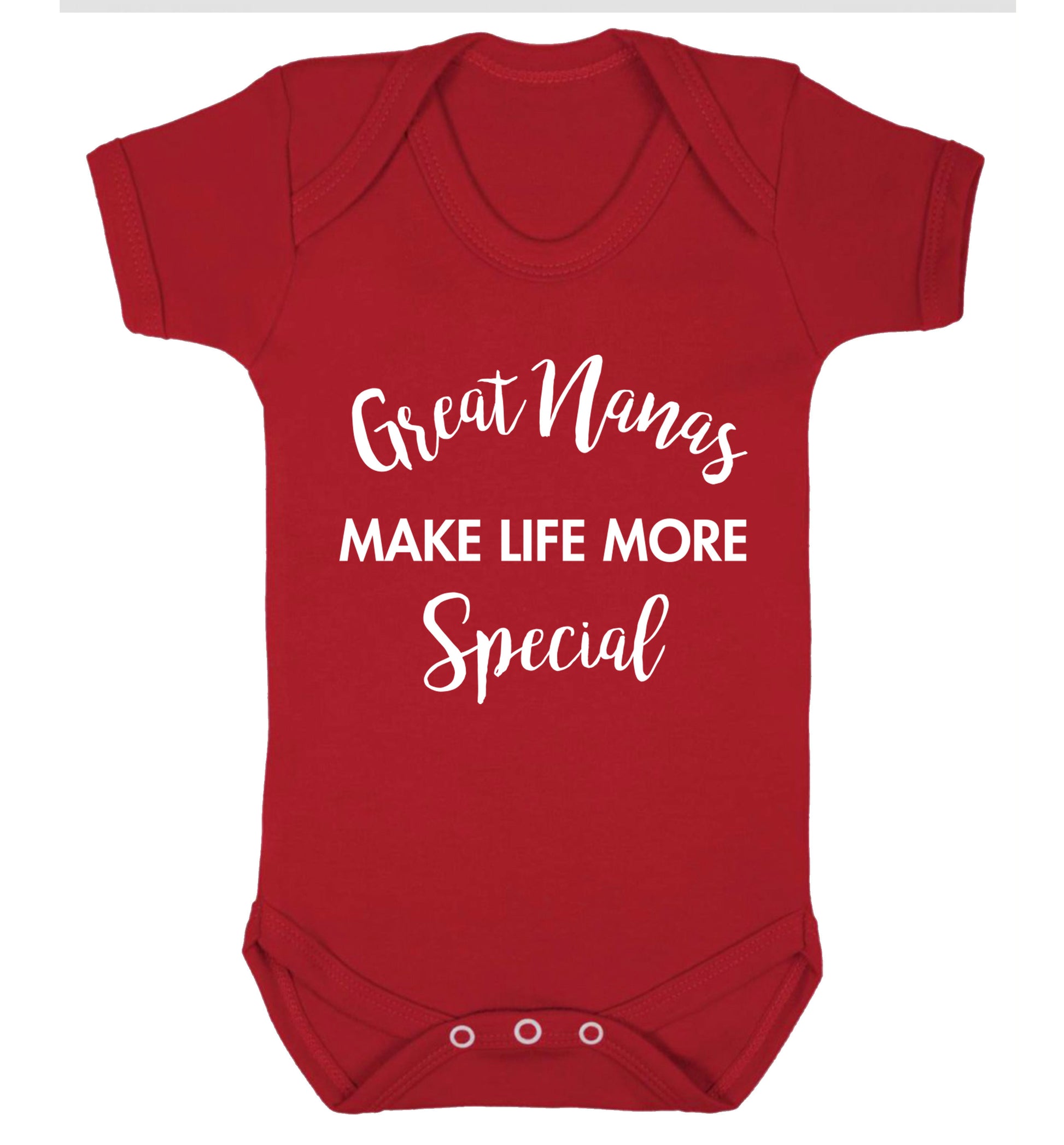 Great nanas make life more special Baby Vest red 18-24 months