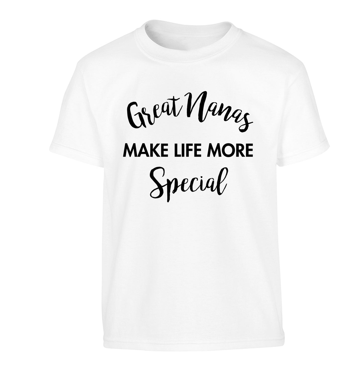 Great nanas make life more special Children's white Tshirt 12-14 Years