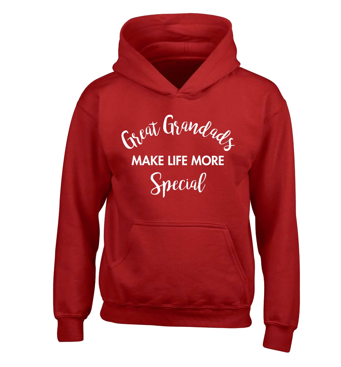 Great Grandads make life more special children's red hoodie 12-14 Years