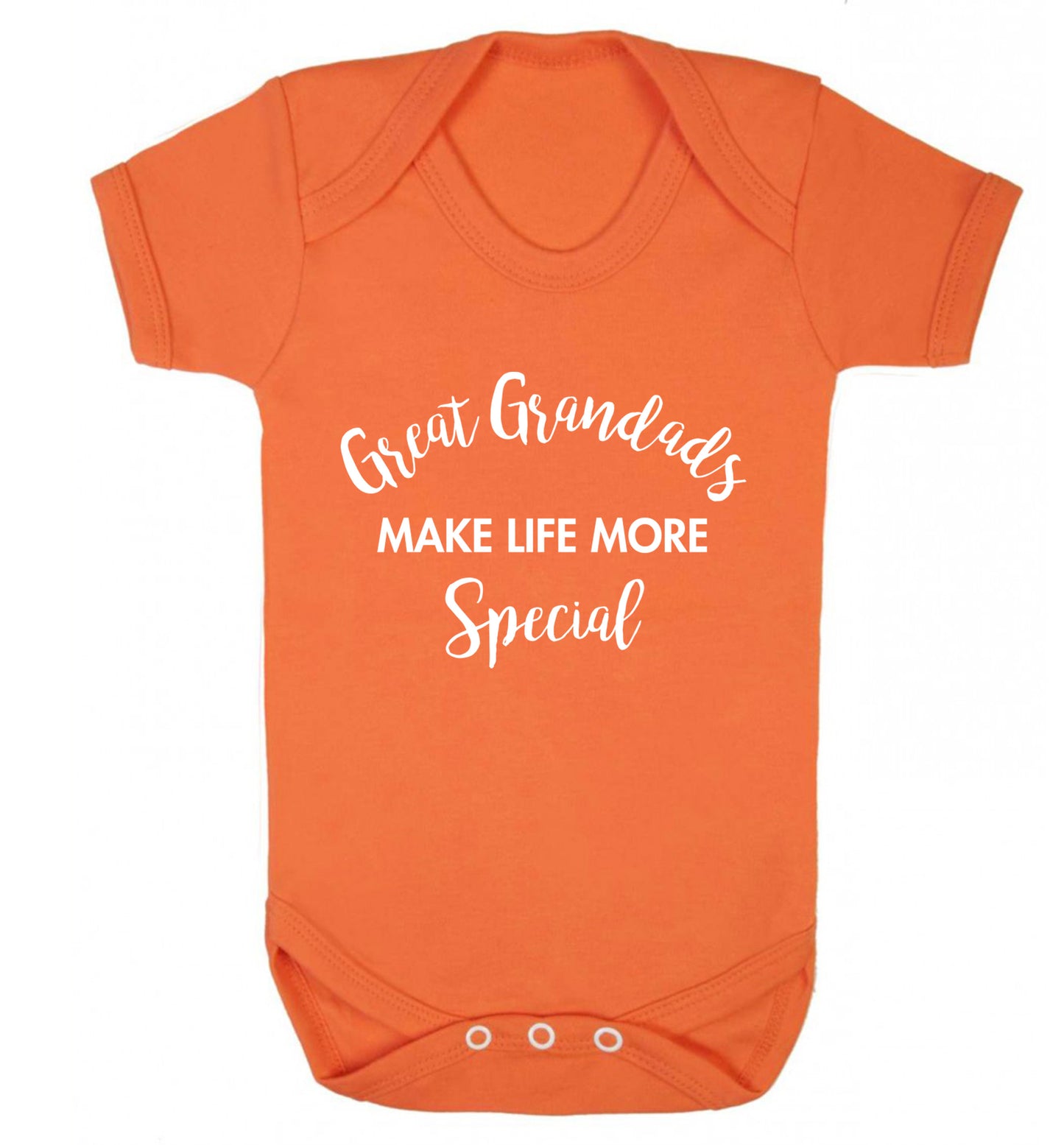 Great Grandads make life more special Baby Vest orange 18-24 months