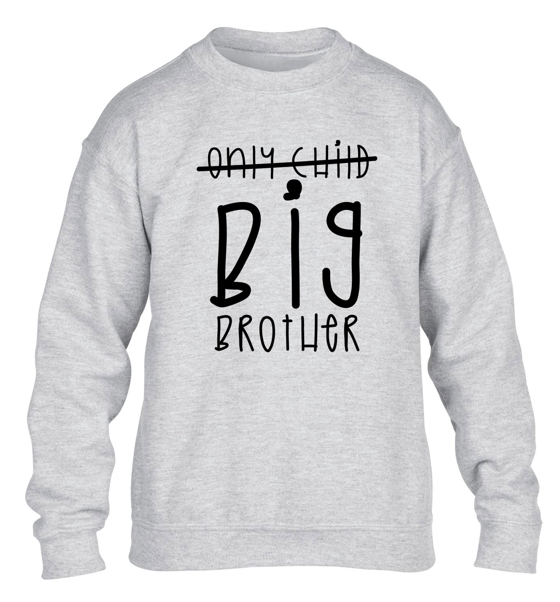 Only child big brother children's grey sweater 12-14 Years