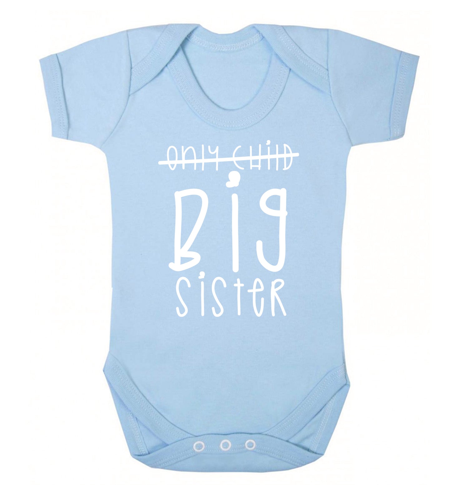 Only child big sister Baby Vest pale blue 18-24 months