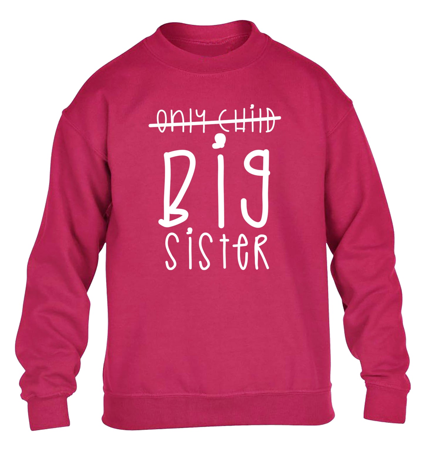Only child big sister children's pink sweater 12-14 Years