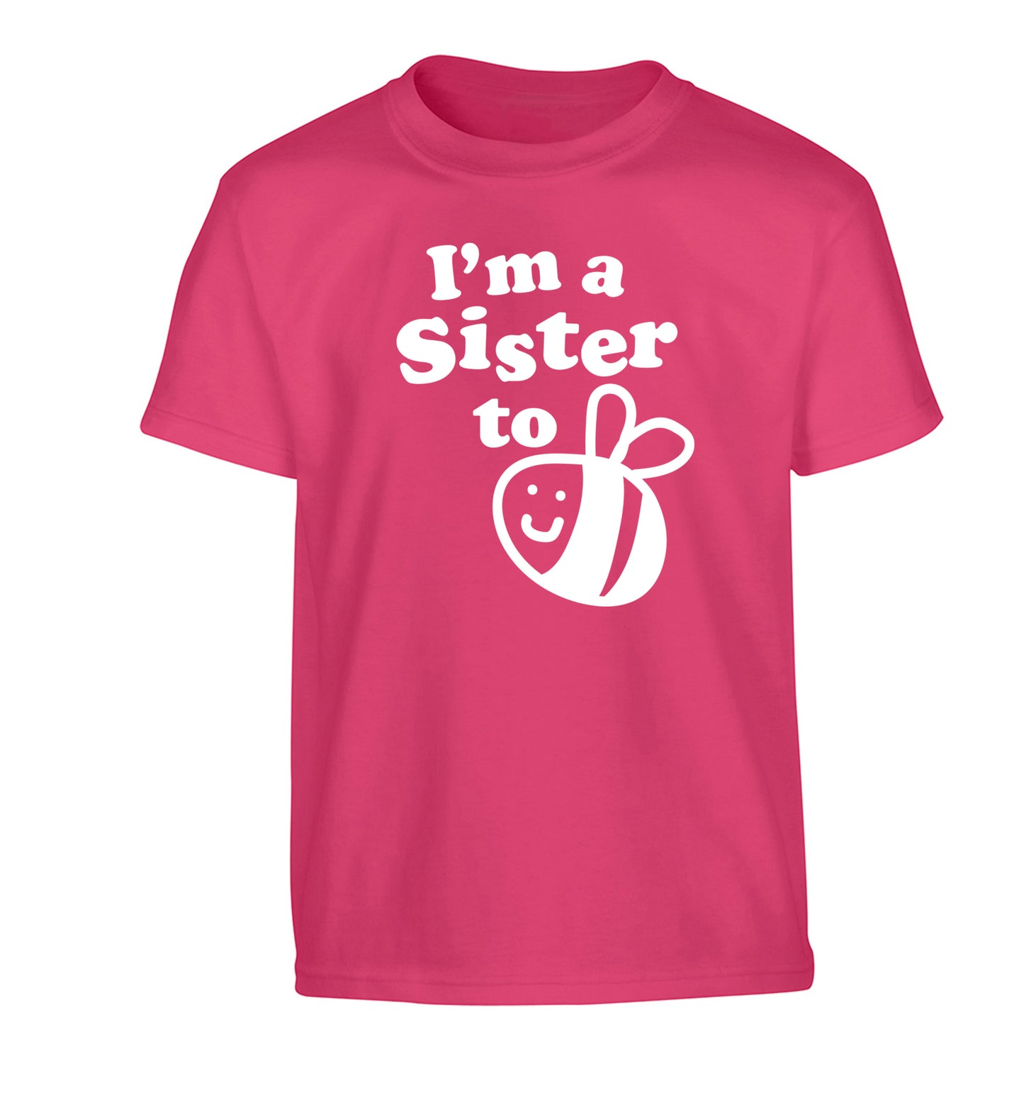 I'm a sister to be Children's pink Tshirt 12-14 Years