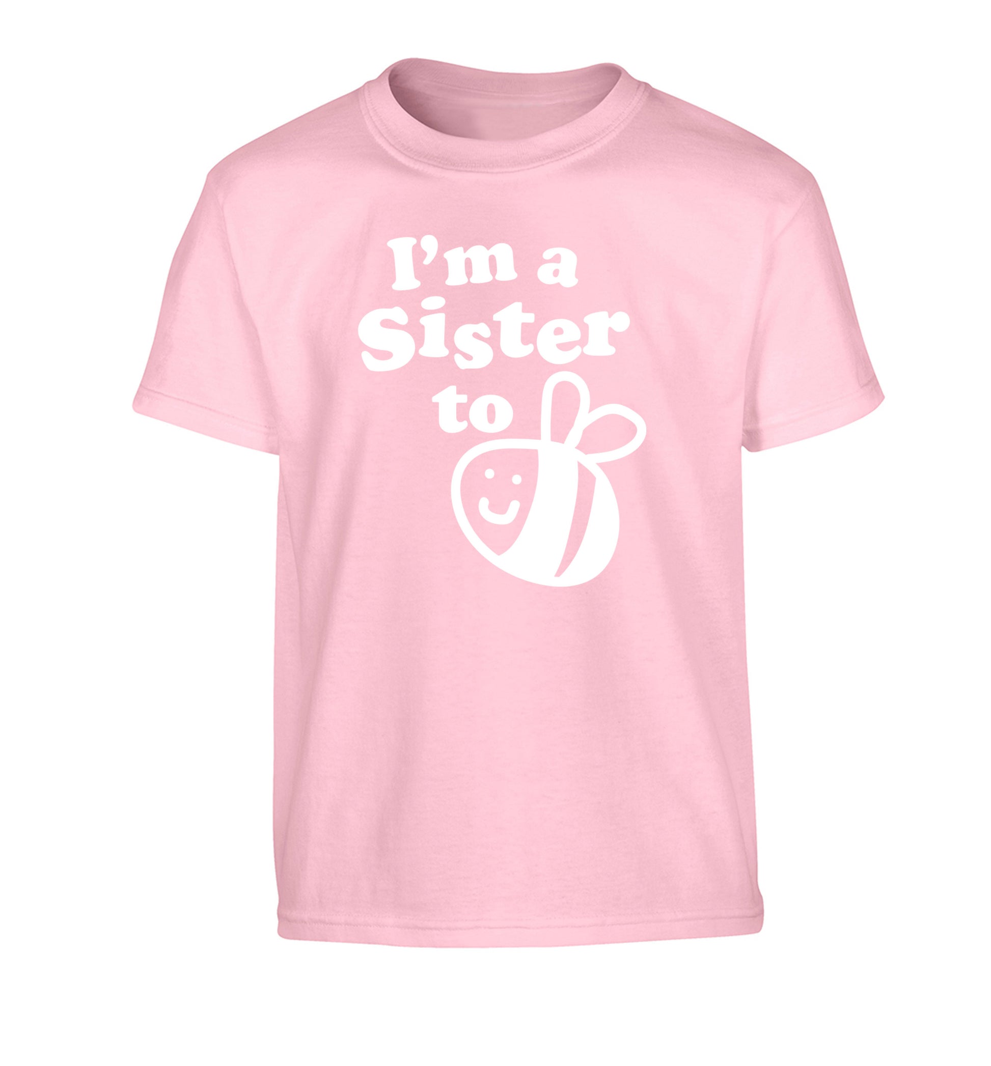 I'm a sister to be Children's light pink Tshirt 12-14 Years