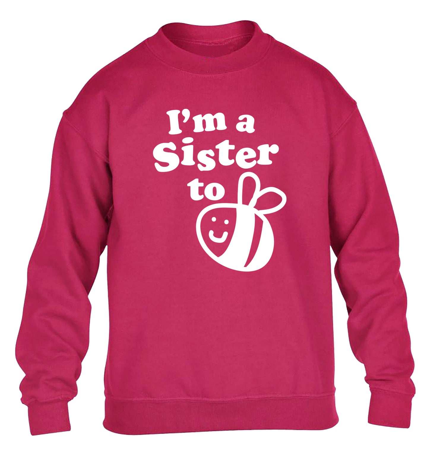 I'm a sister to be children's pink sweater 12-14 Years