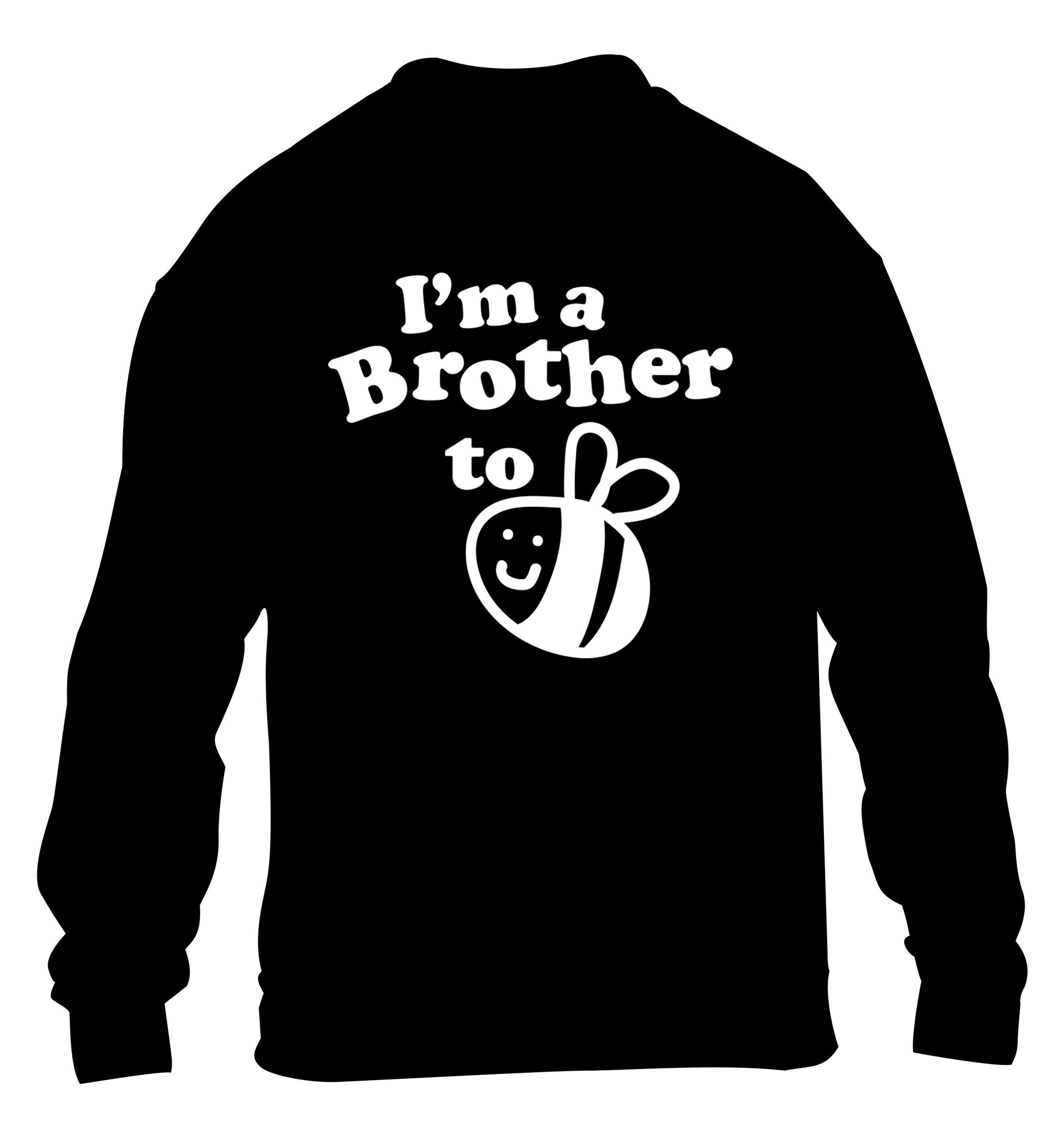 I'm a brother to be children's black sweater 12-14 Years