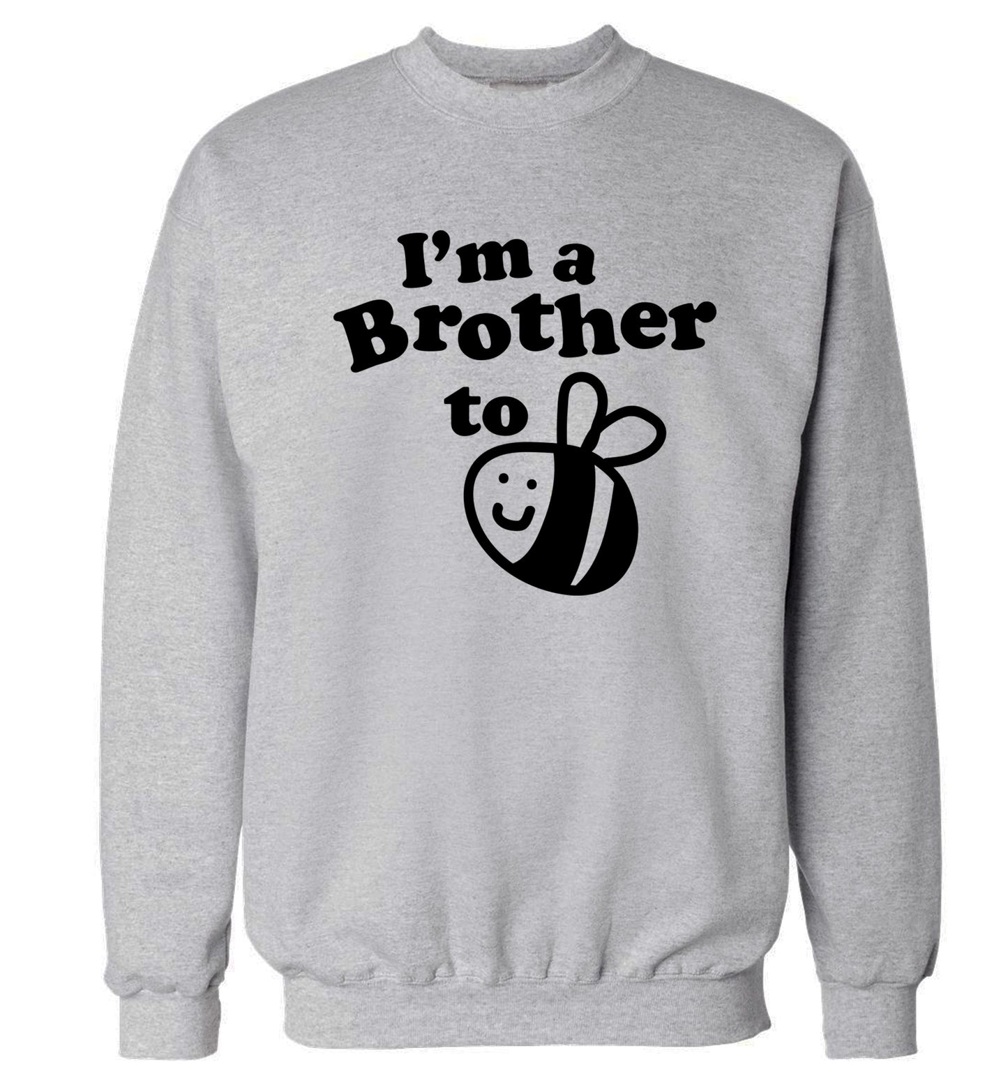 I'm a brother to be Adult's unisex grey Sweater 2XL