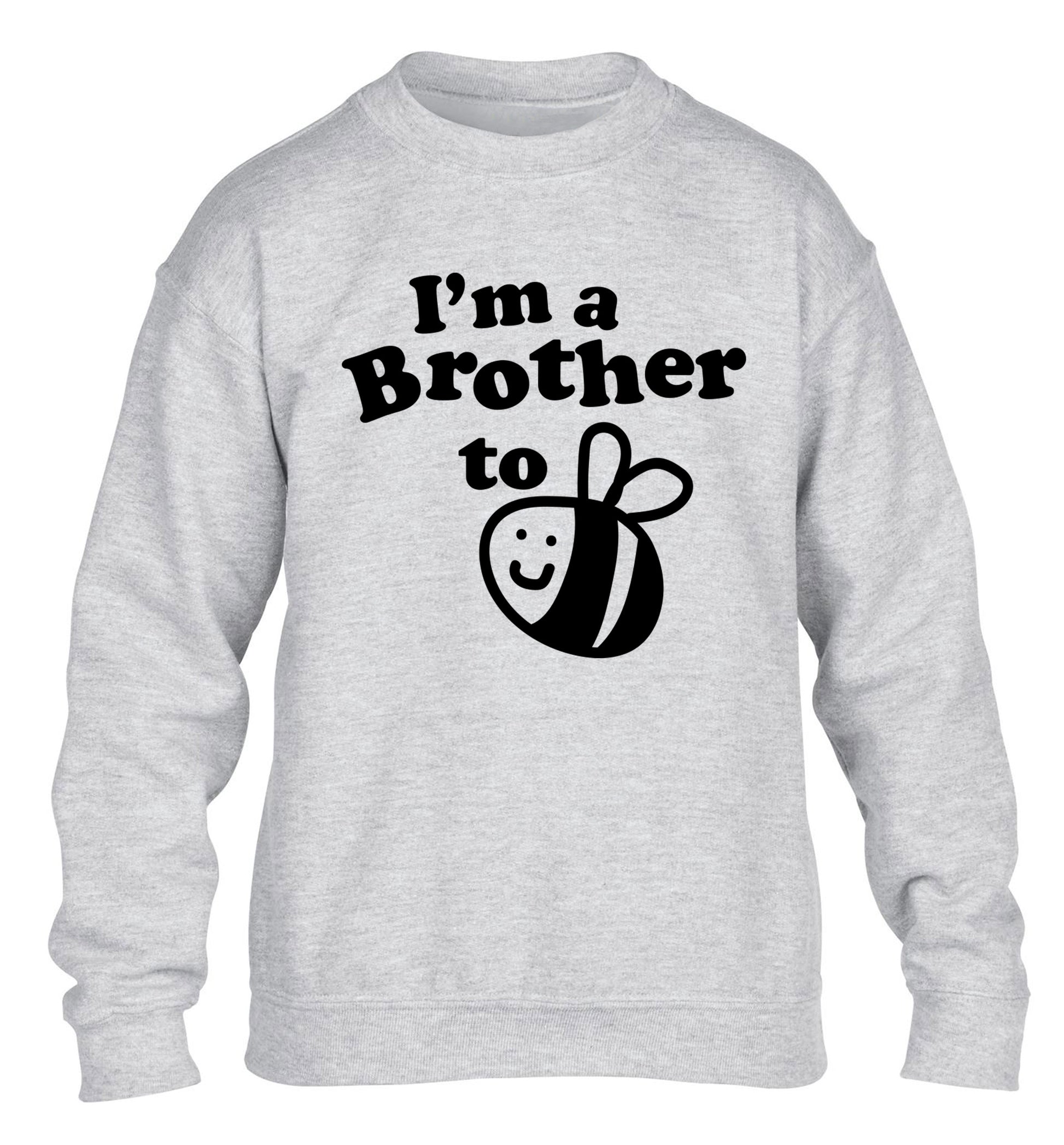 I'm a brother to be children's grey sweater 12-14 Years