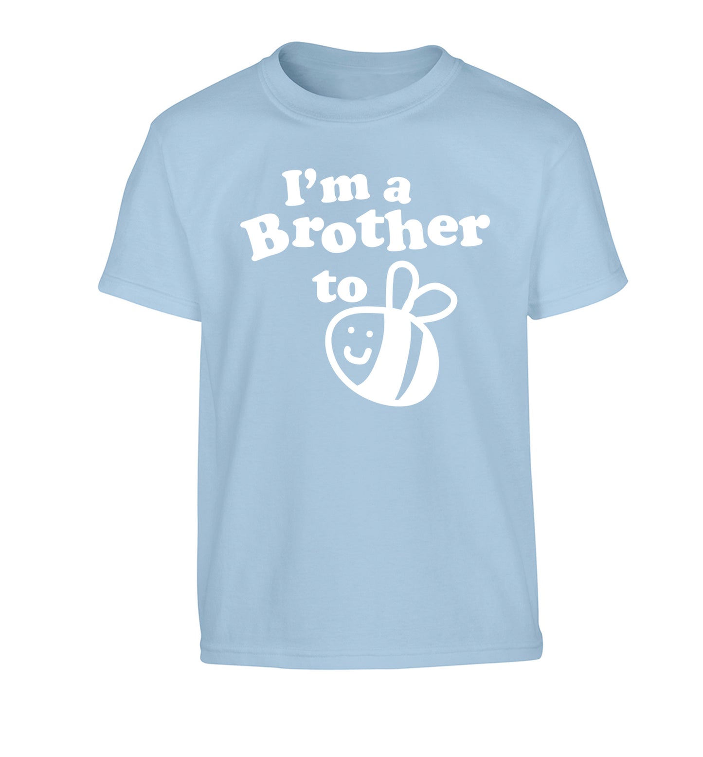 I'm a brother to be Children's light blue Tshirt 12-14 Years