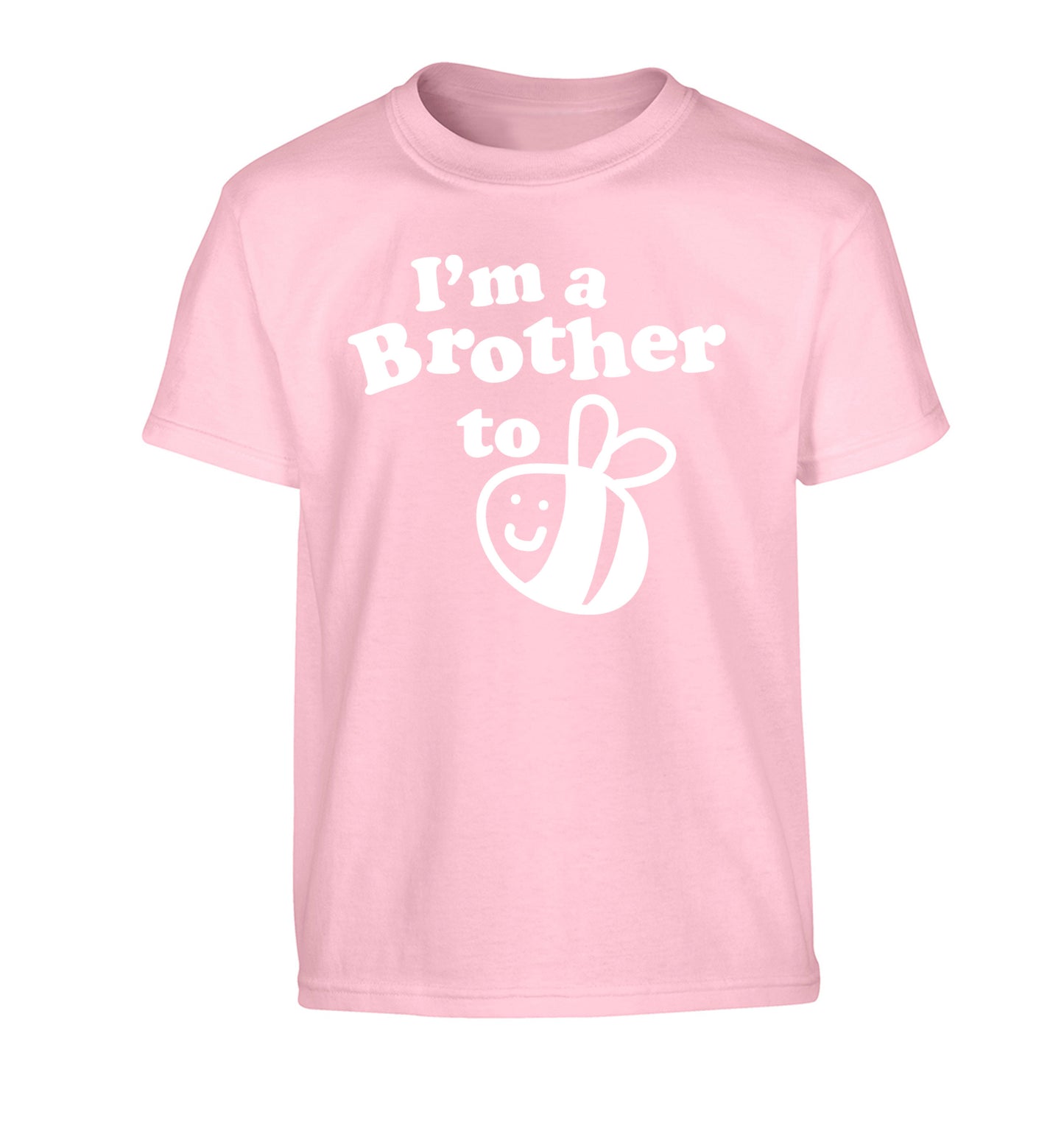I'm a brother to be Children's light pink Tshirt 12-14 Years