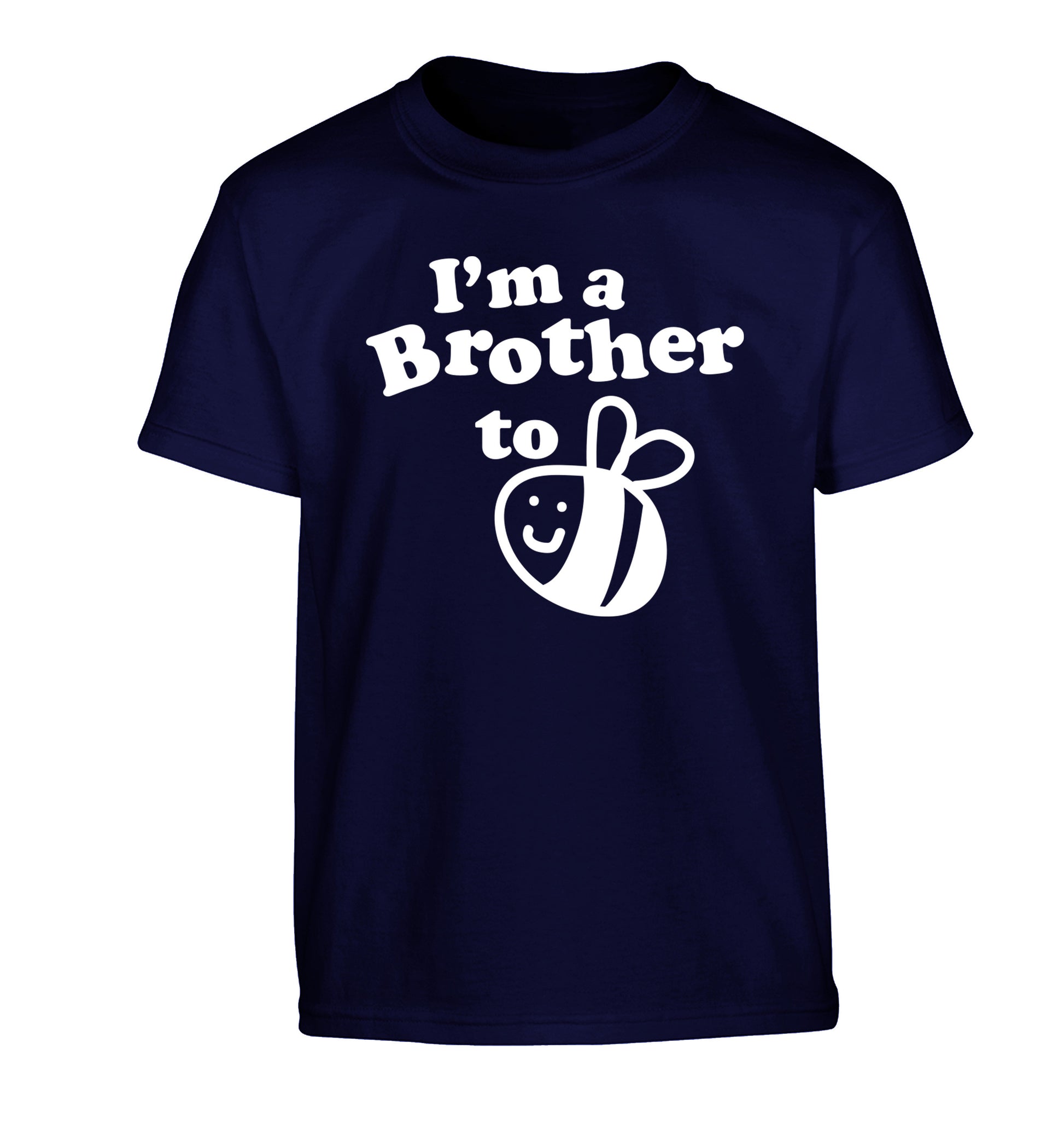 I'm a brother to be Children's navy Tshirt 12-14 Years