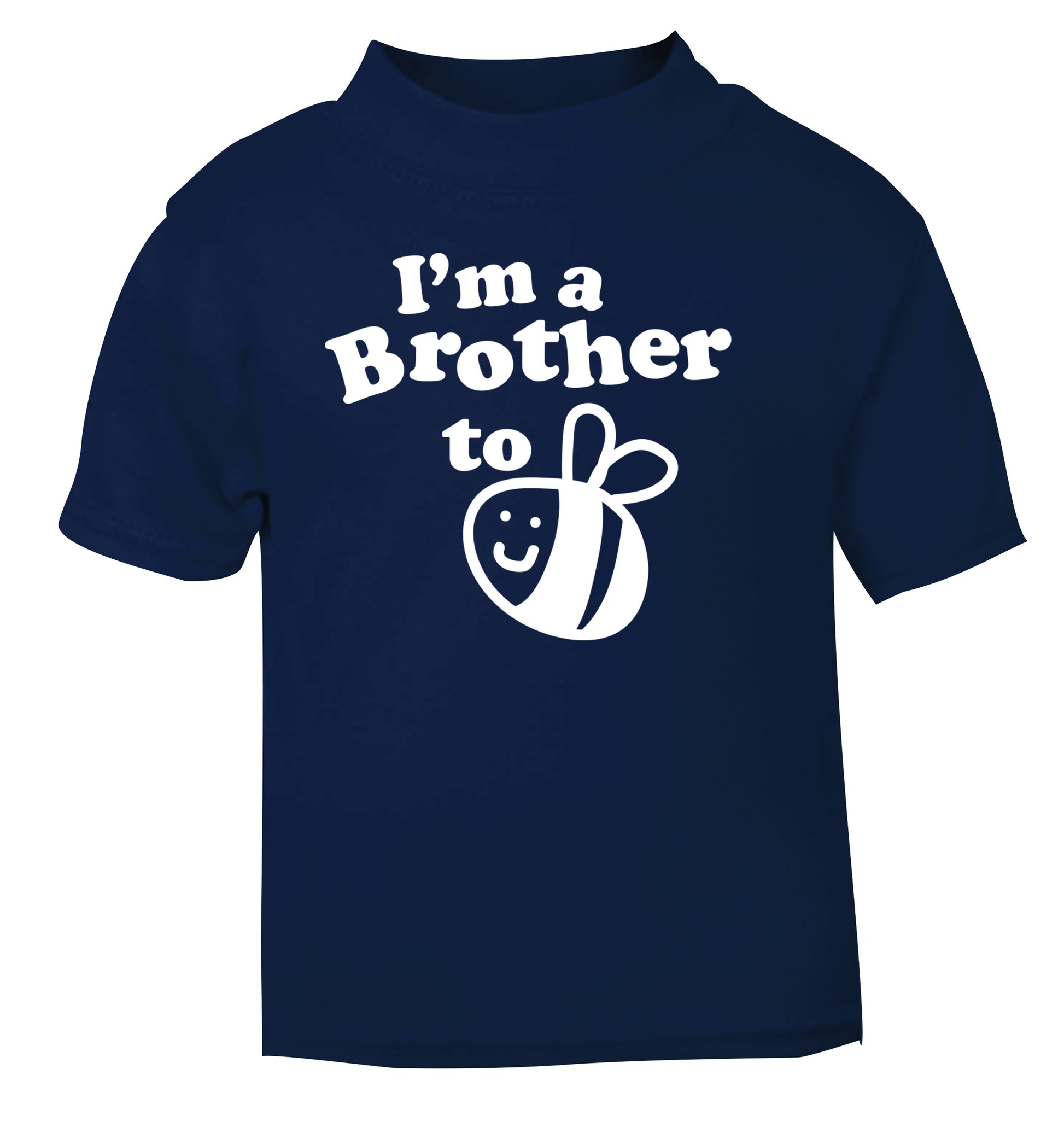 I'm a brother to be navy Baby Toddler Tshirt 2 Years