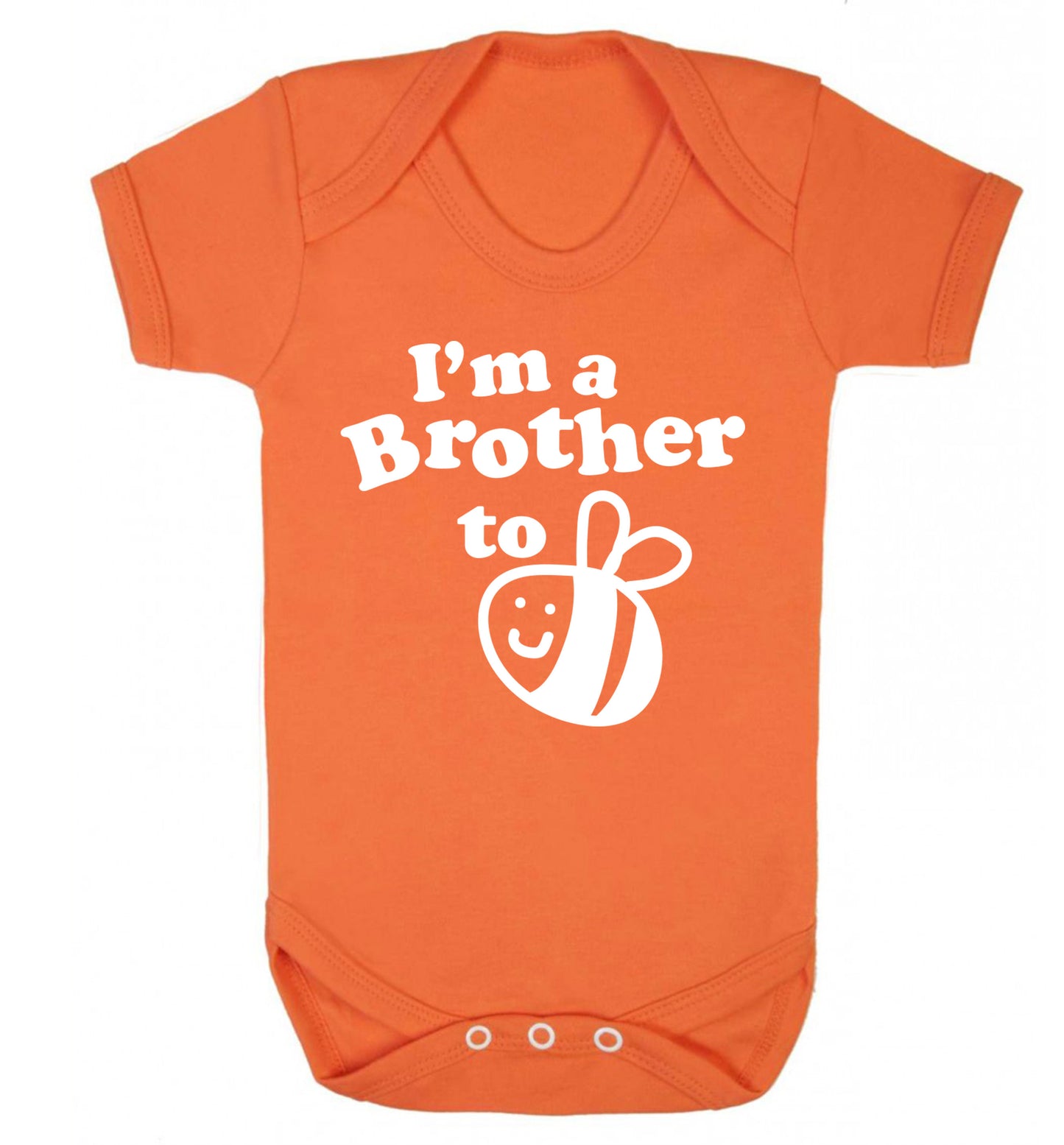 I'm a brother to be Baby Vest orange 18-24 months