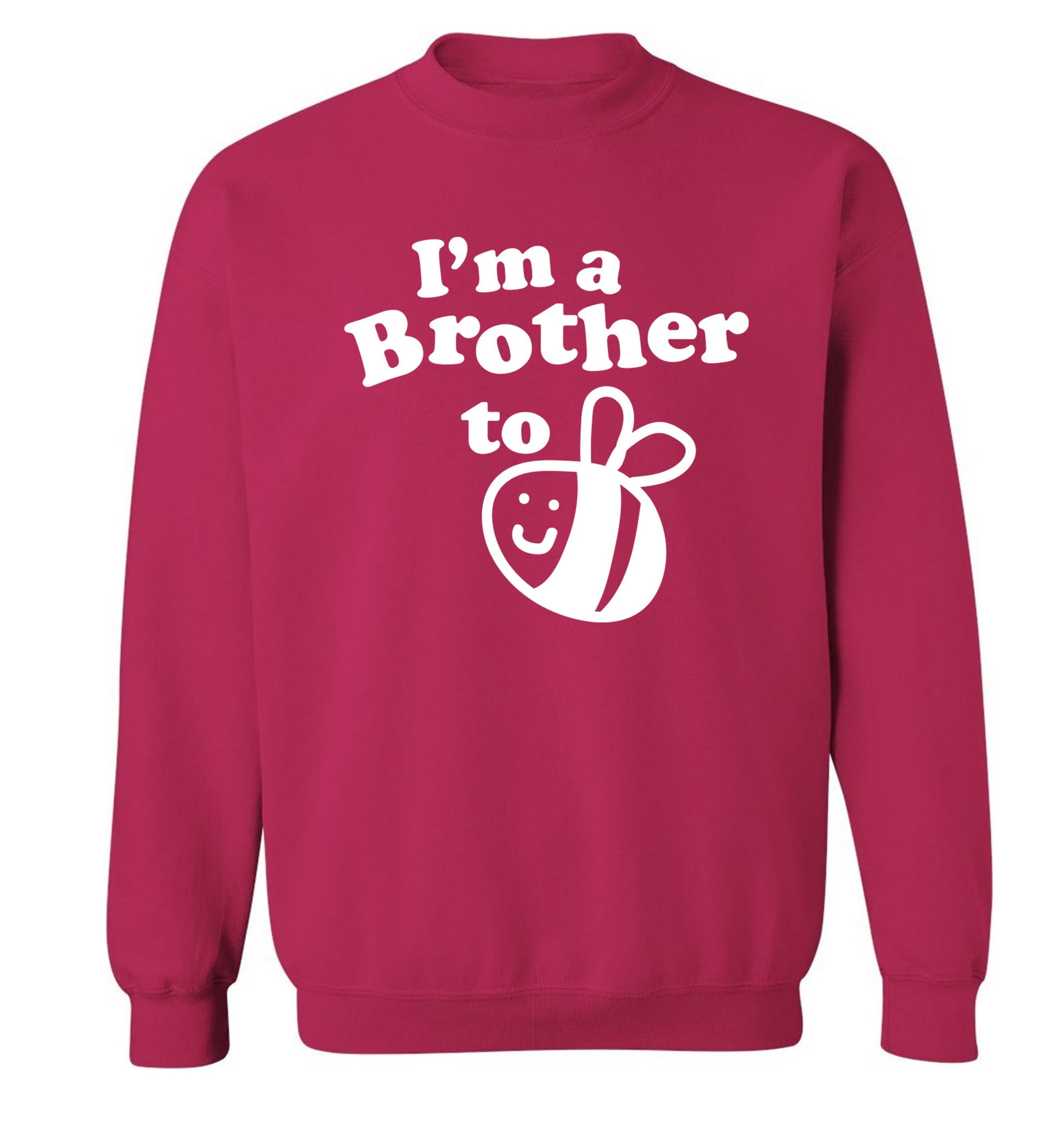 I'm a brother to be Adult's unisex pink Sweater 2XL