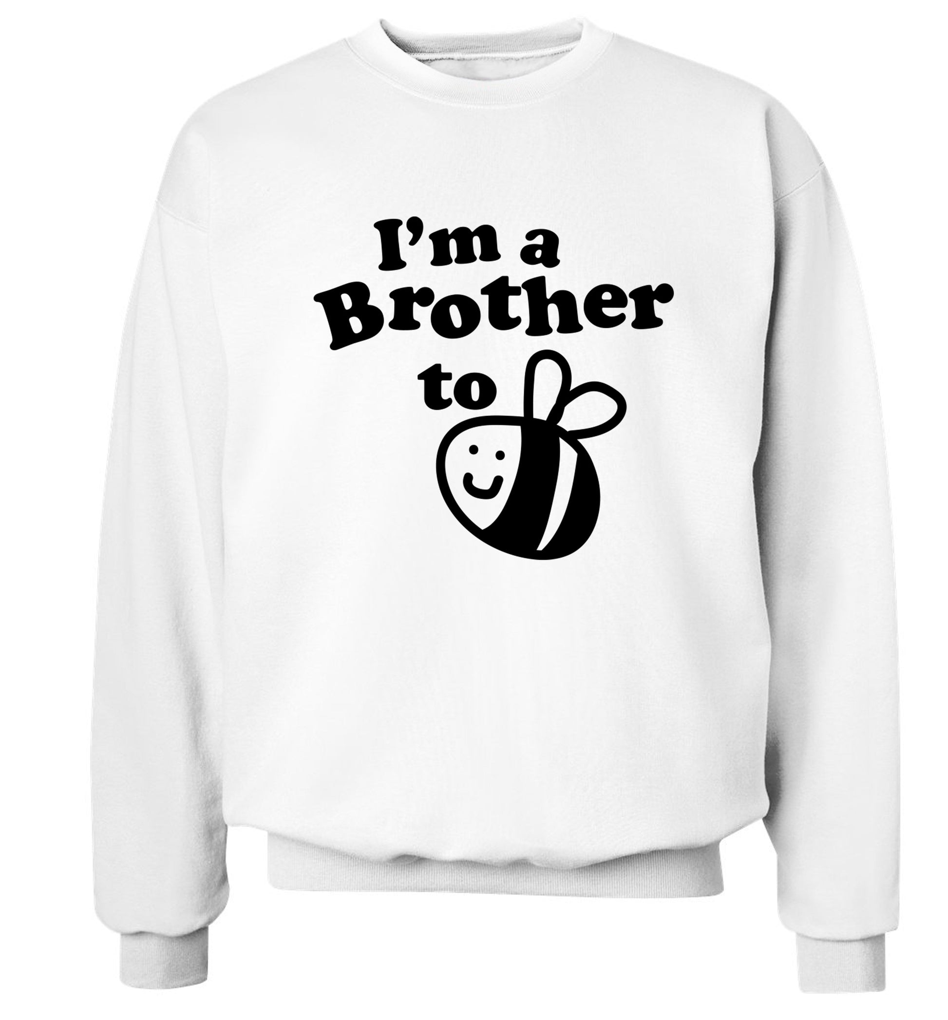 I'm a brother to be Adult's unisex white Sweater 2XL