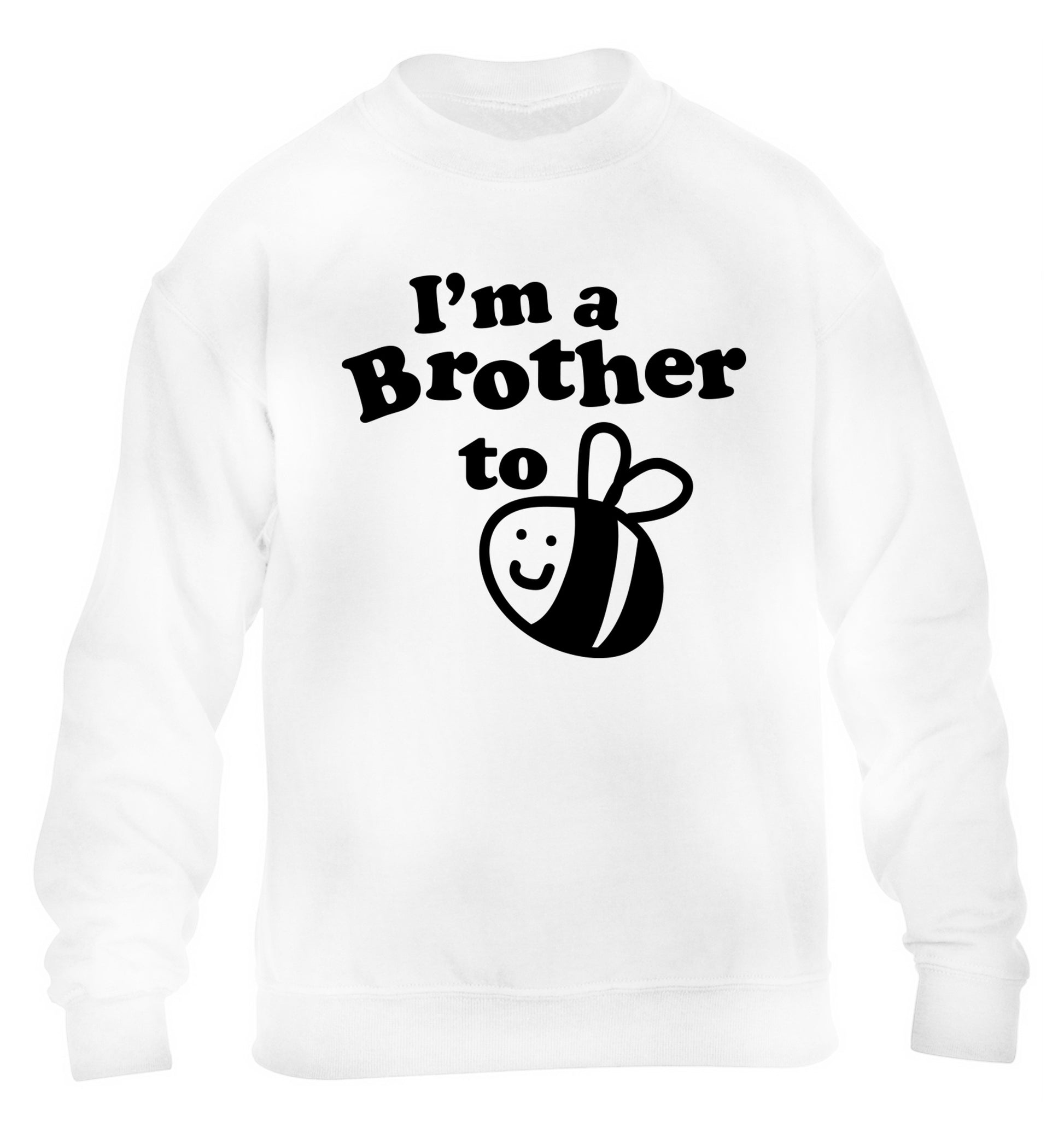 I'm a brother to be children's white sweater 12-14 Years