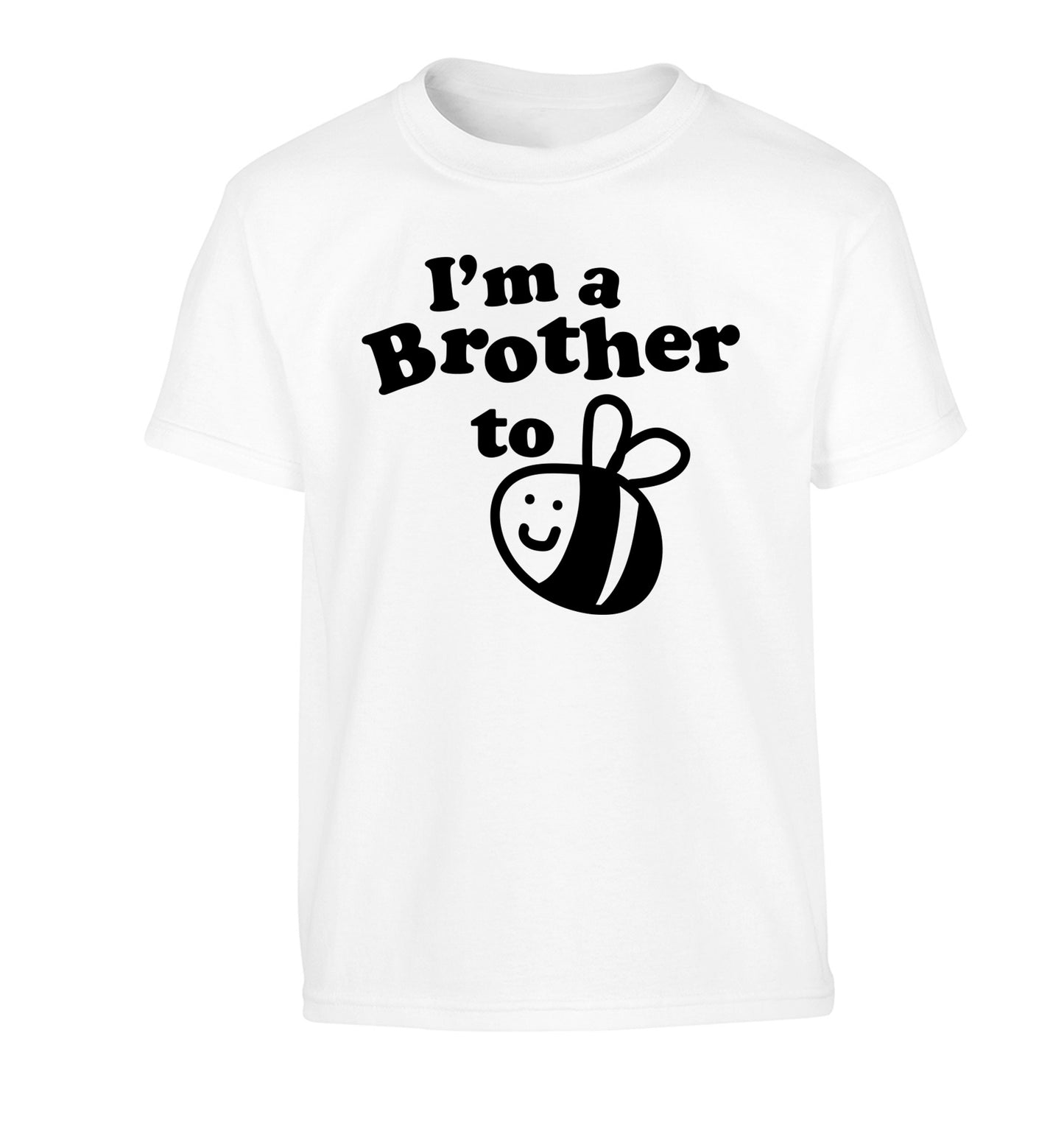 I'm a brother to be Children's white Tshirt 12-14 Years