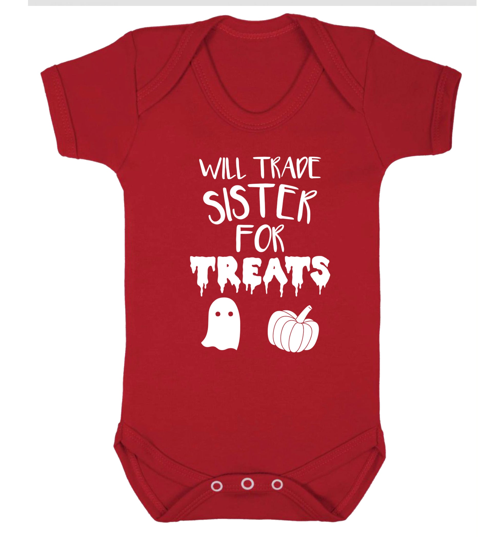 Will trade sister for treats Baby Vest red 18-24 months