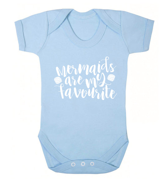 Mermaids are my favourite Baby Vest pale blue 18-24 months
