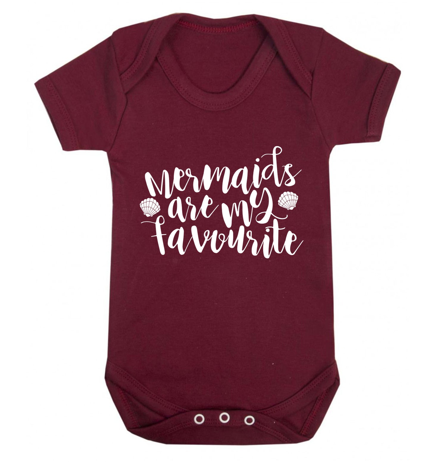 Mermaids are my favourite Baby Vest maroon 18-24 months