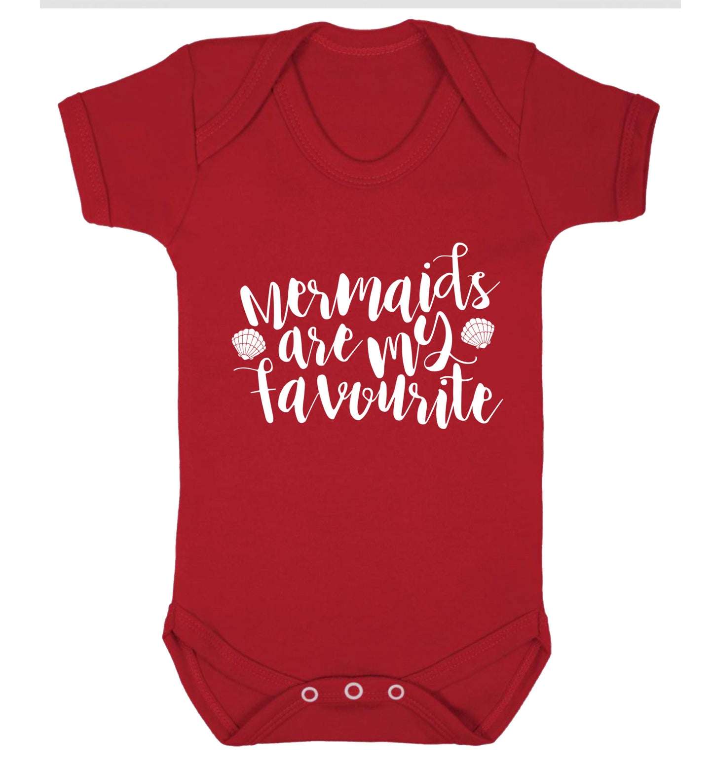 Mermaids are my favourite Baby Vest red 18-24 months