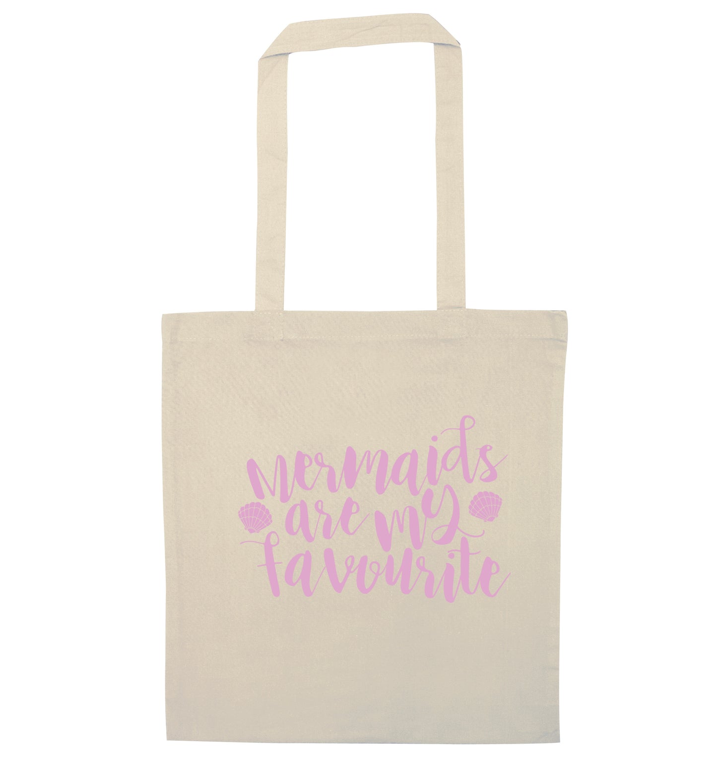 Mermaids are my favourite natural tote bag