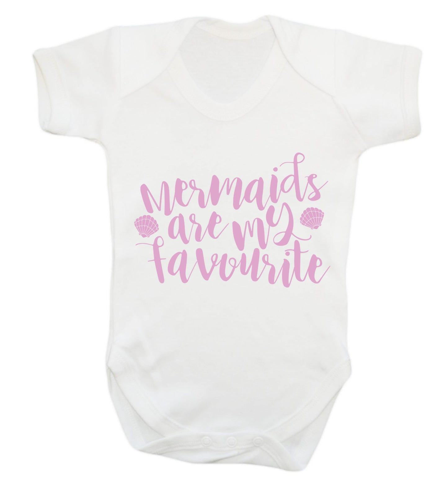 Mermaids are my favourite Baby Vest white 18-24 months