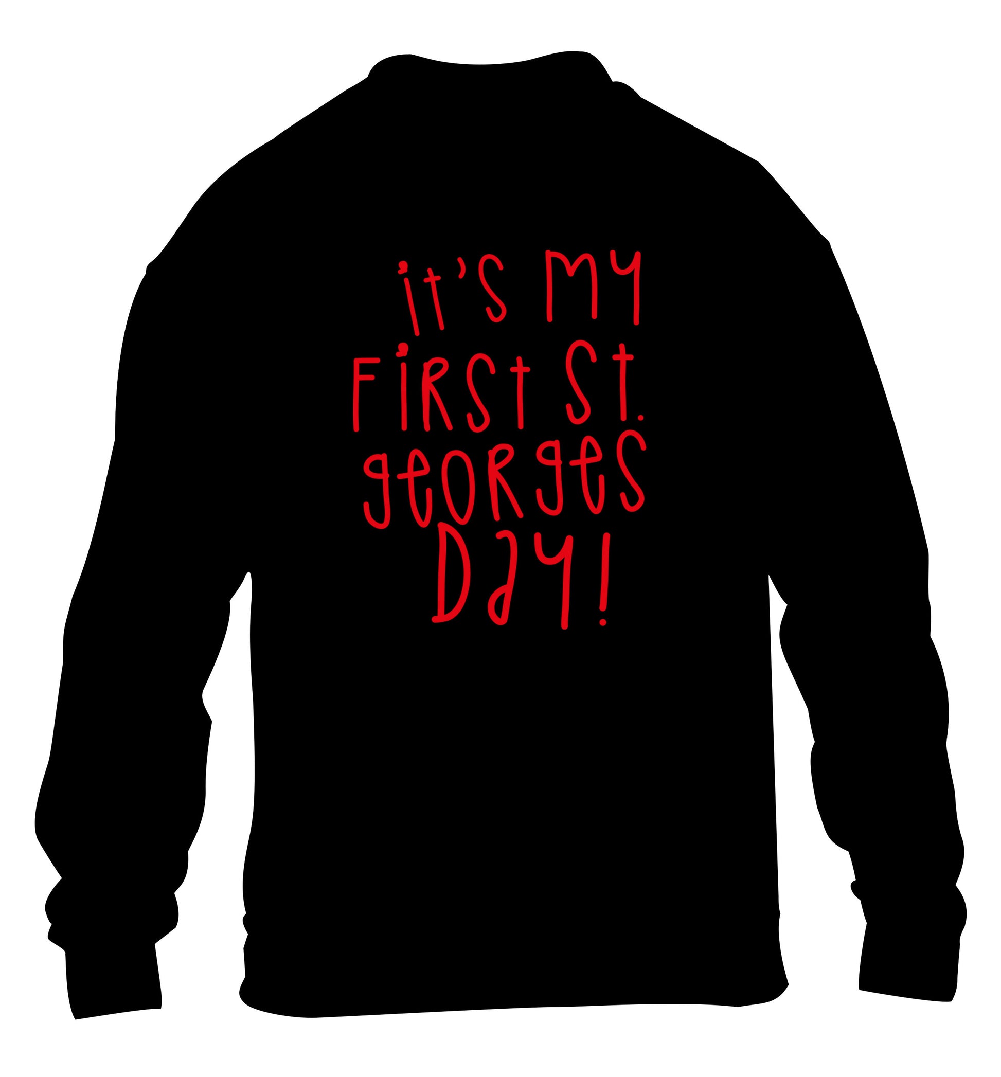 It's my first St Georges day children's black sweater 12-14 Years