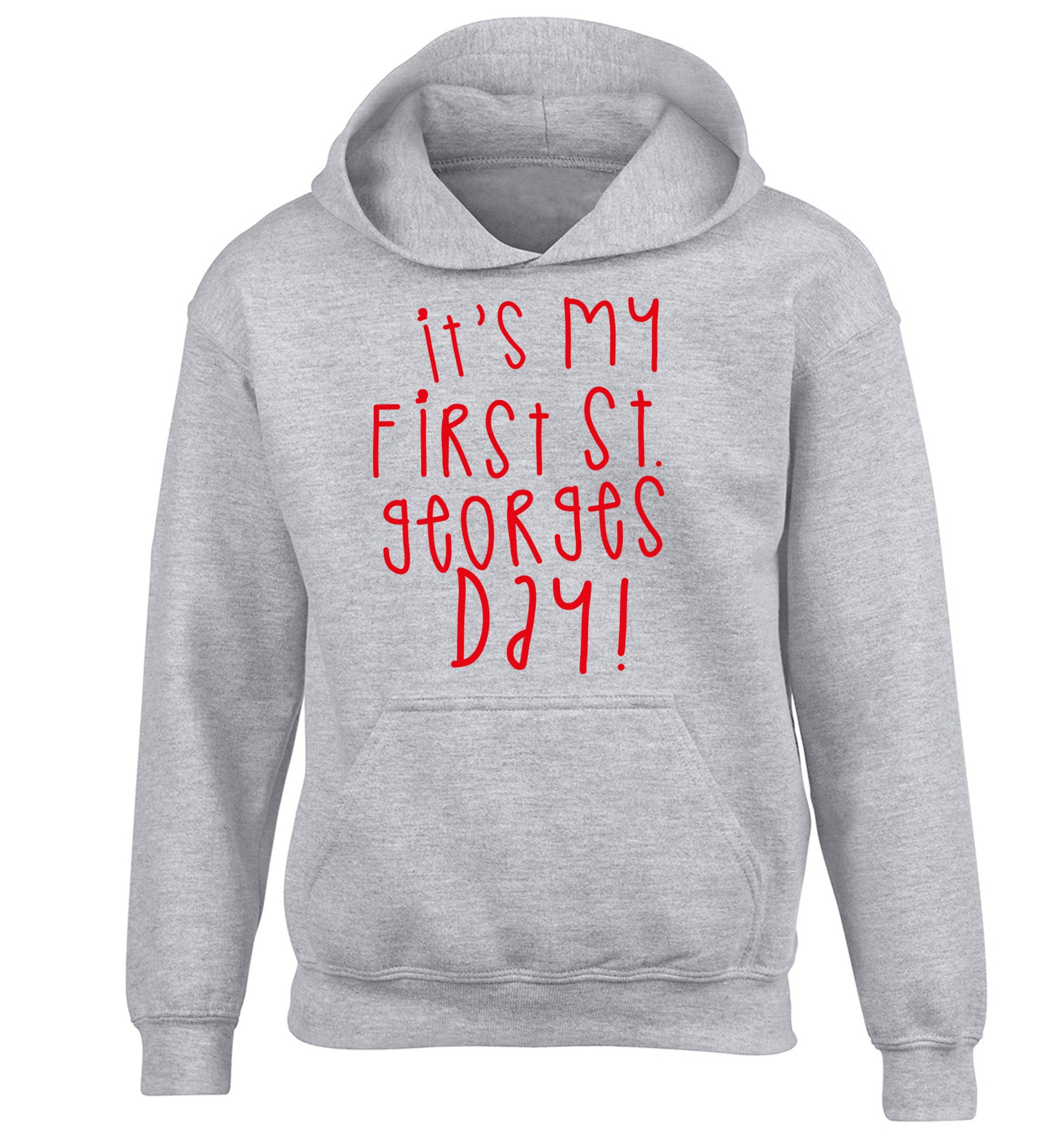 It's my first St Georges day children's grey hoodie 12-14 Years