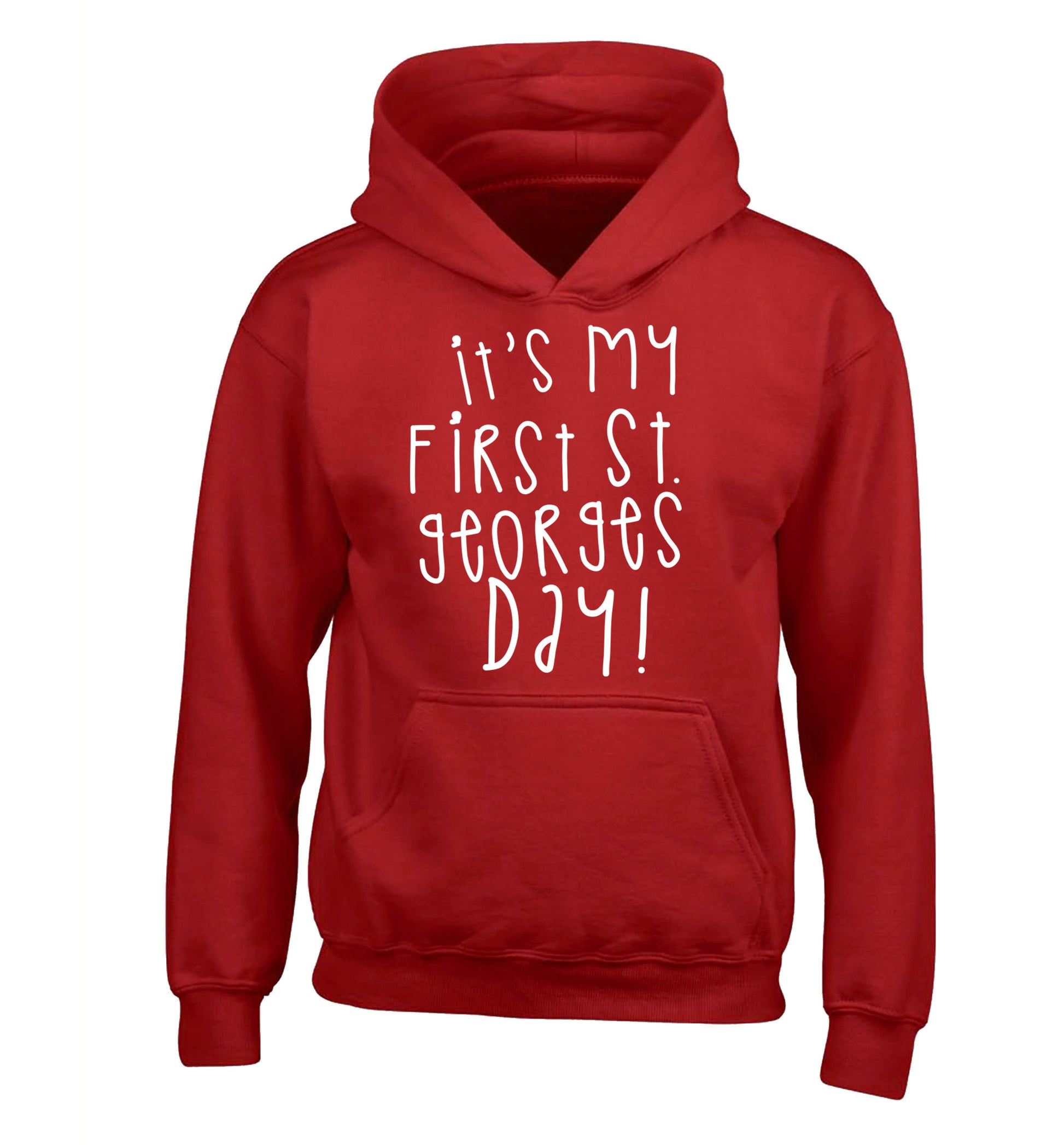 It's my first St Georges day children's red hoodie 12-14 Years
