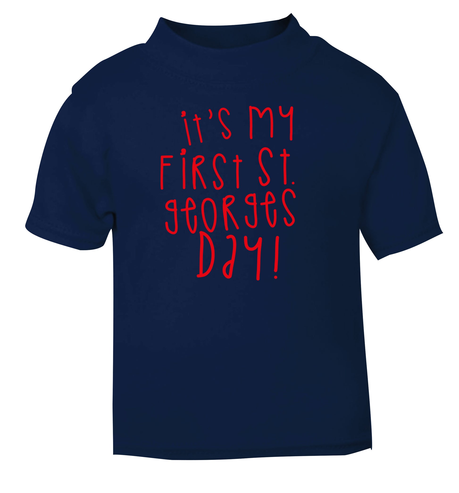 It's my first St Georges day navy Baby Toddler Tshirt 2 Years