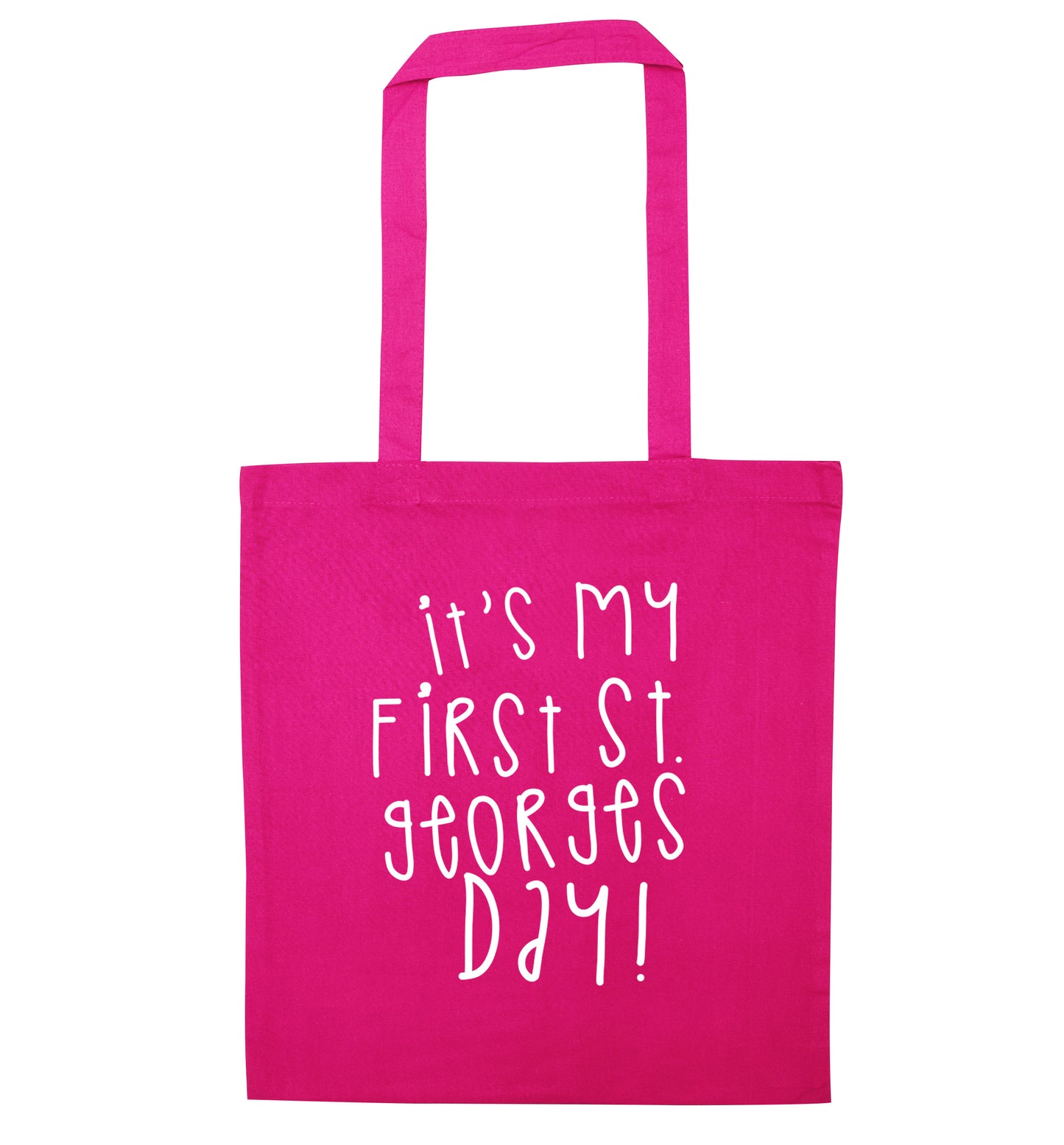 It's my first St Georges day pink tote bag
