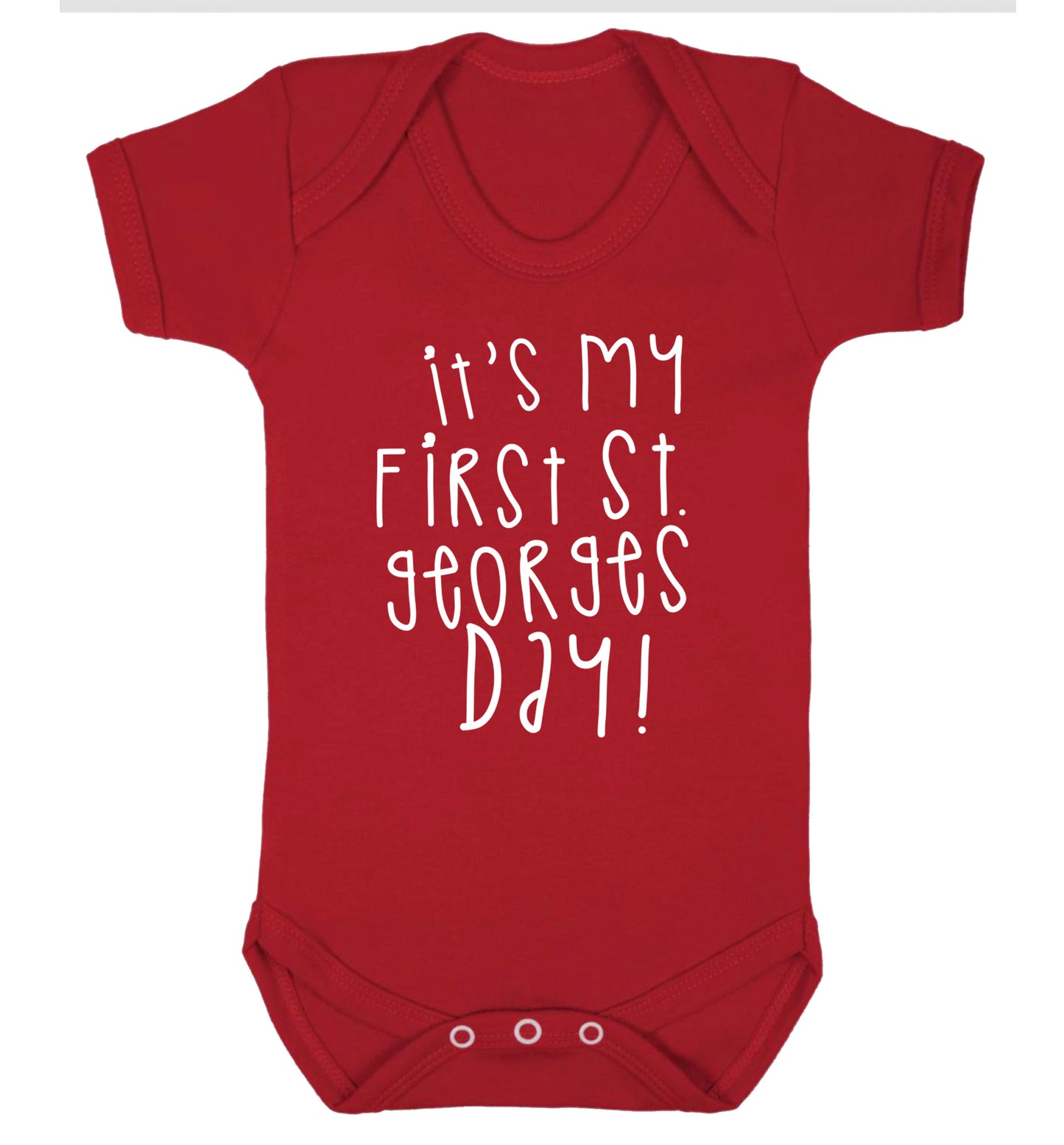 It's my first St Georges day Baby Vest red 18-24 months