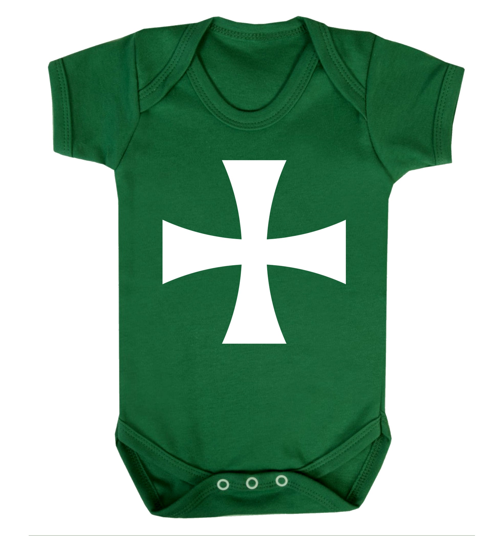 Knights Templar cross Baby Vest green 18-24 months
