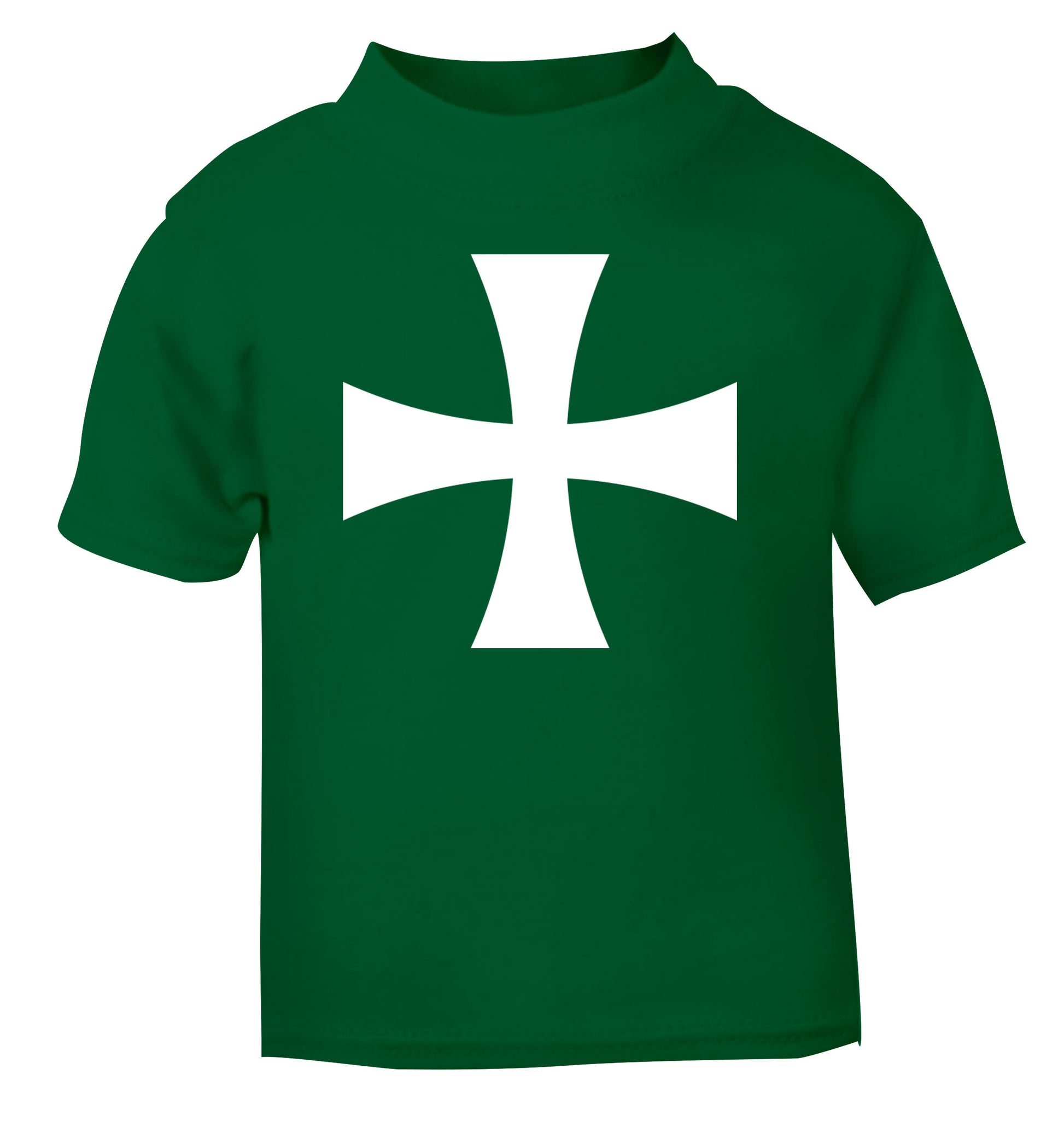 Knights Templar cross green Baby Toddler Tshirt 2 Years