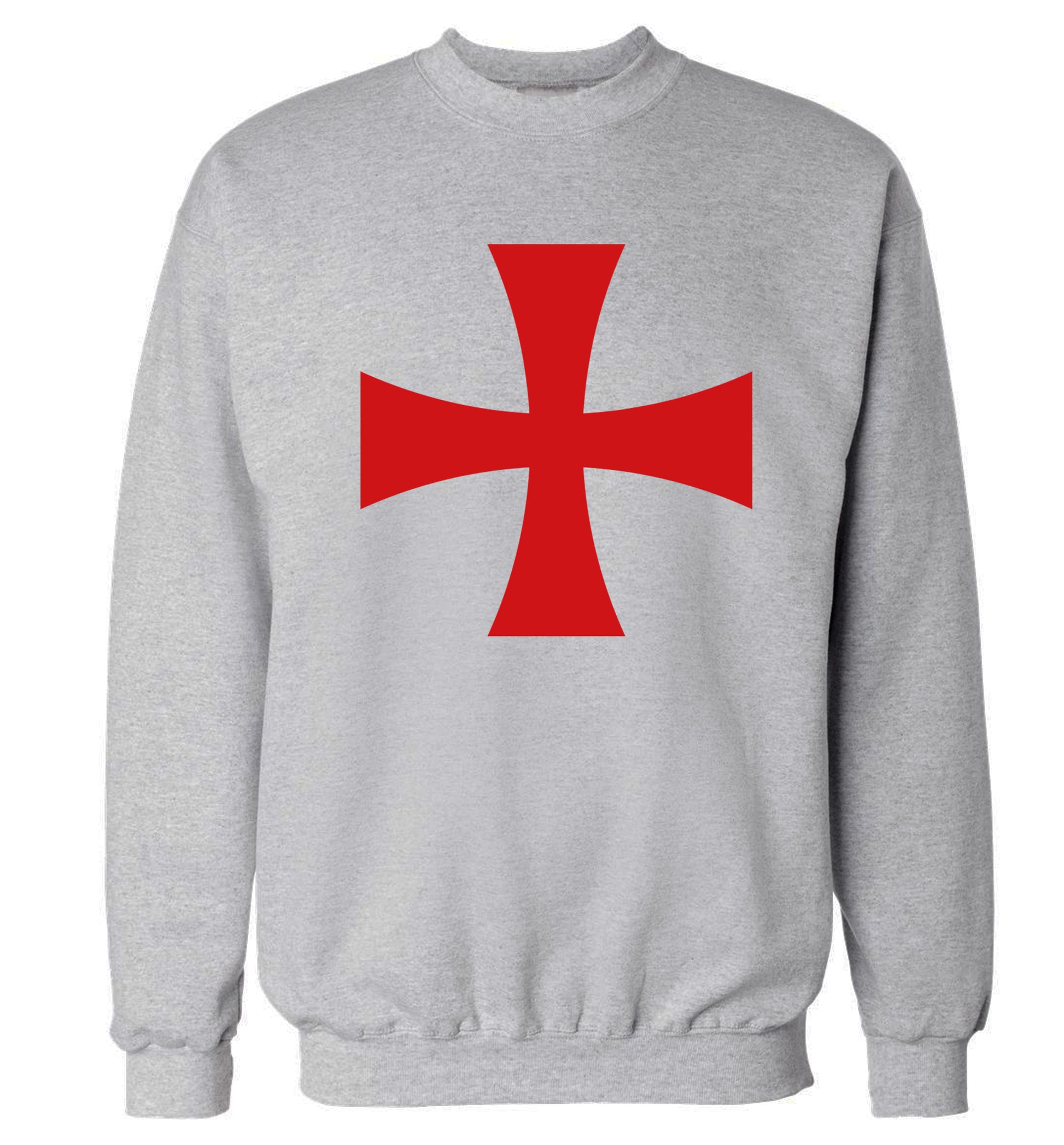 Knights Templar cross Adult's unisex grey Sweater 2XL