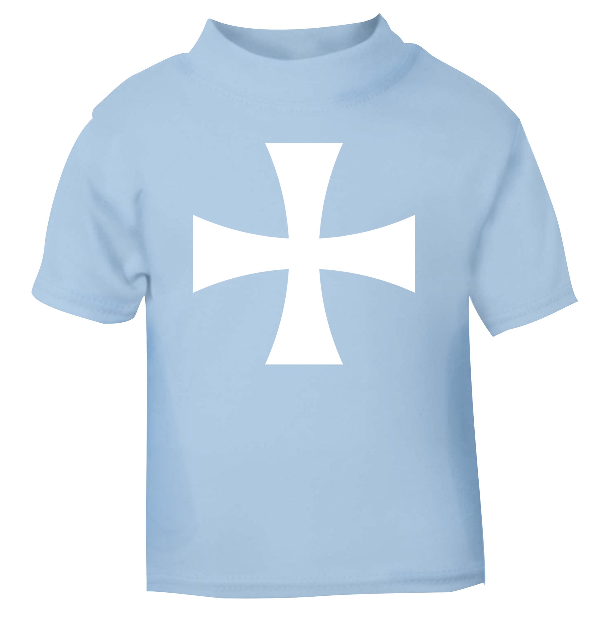 Knights Templar cross light blue Baby Toddler Tshirt 2 Years