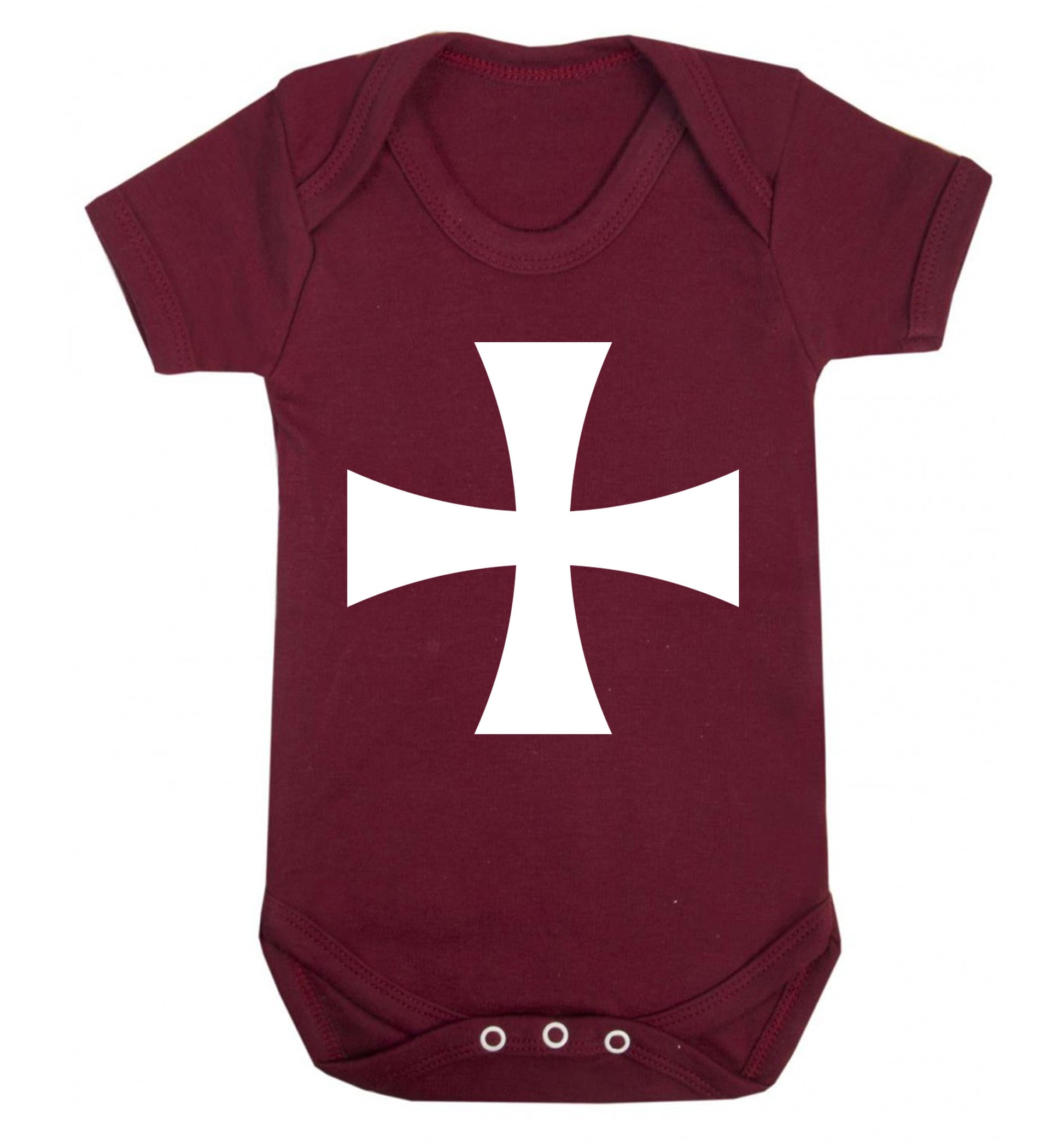 Knights Templar cross Baby Vest maroon 18-24 months