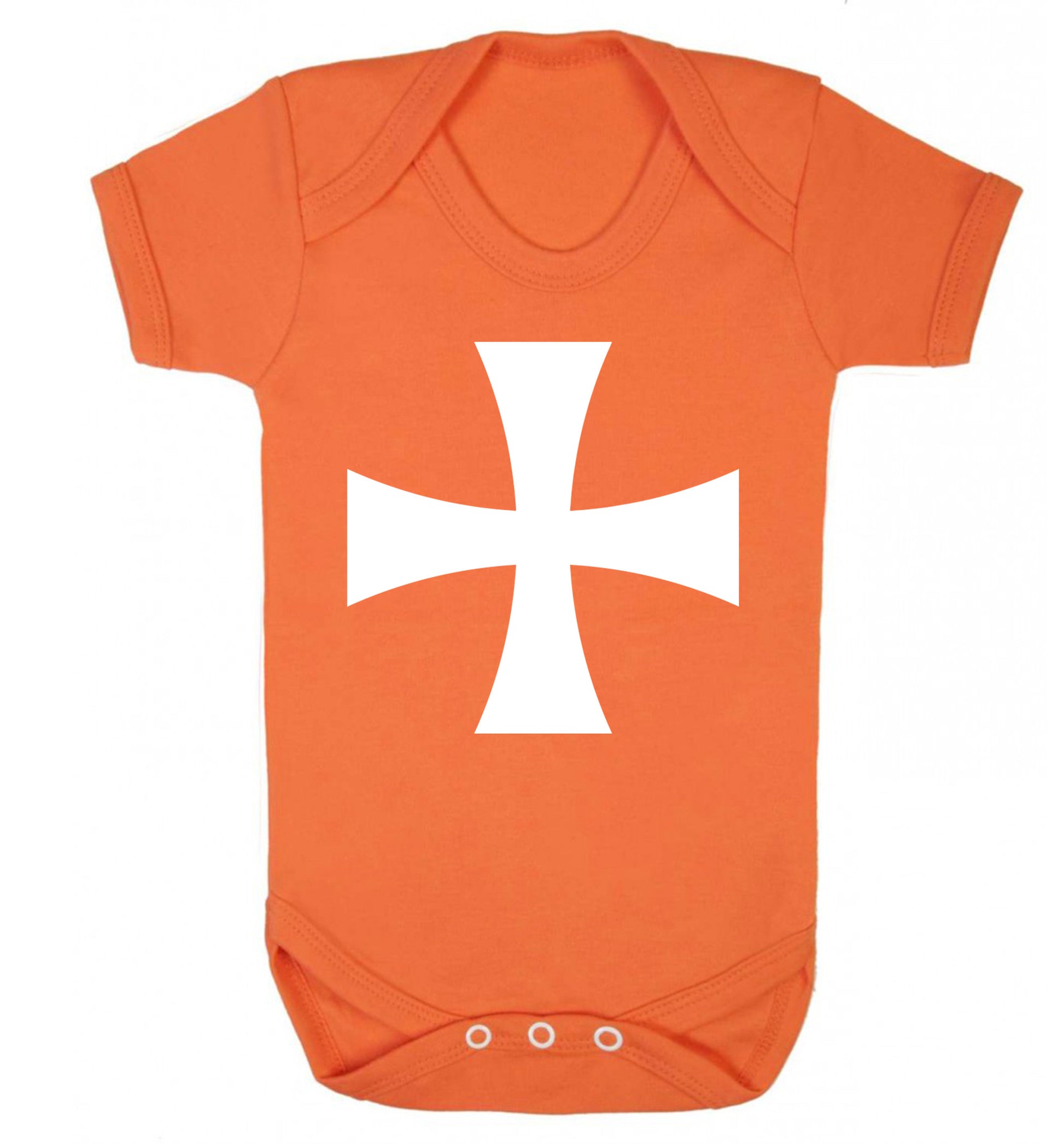 Knights Templar cross Baby Vest orange 18-24 months