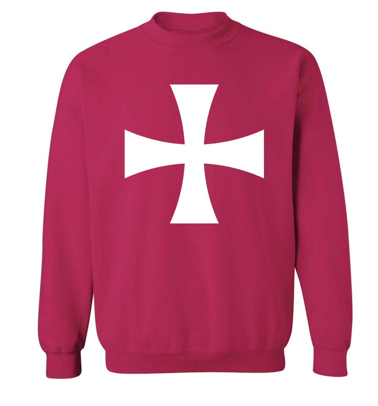 Knights Templar cross Adult's unisex pink Sweater 2XL