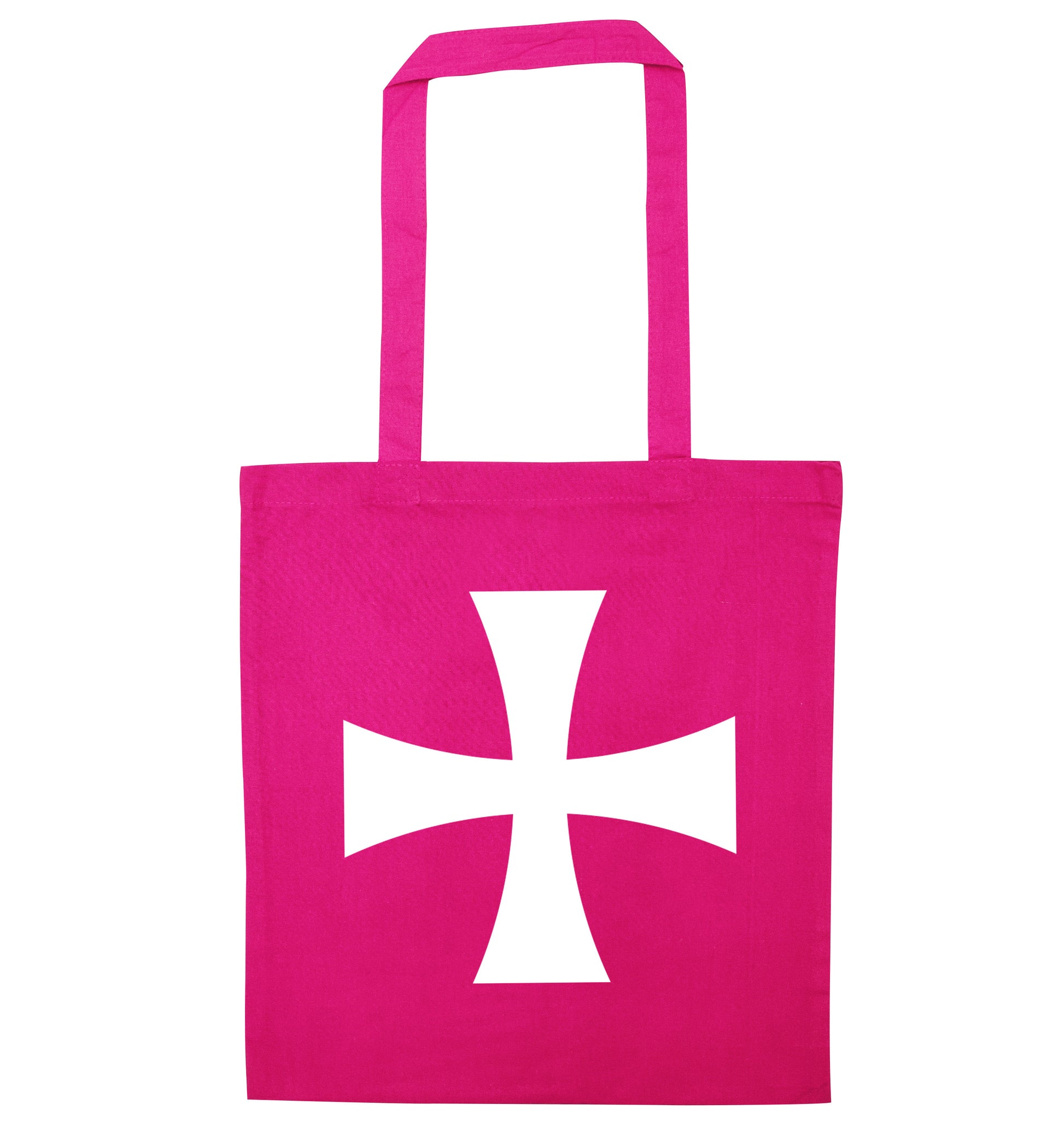 Knights Templar cross pink tote bag