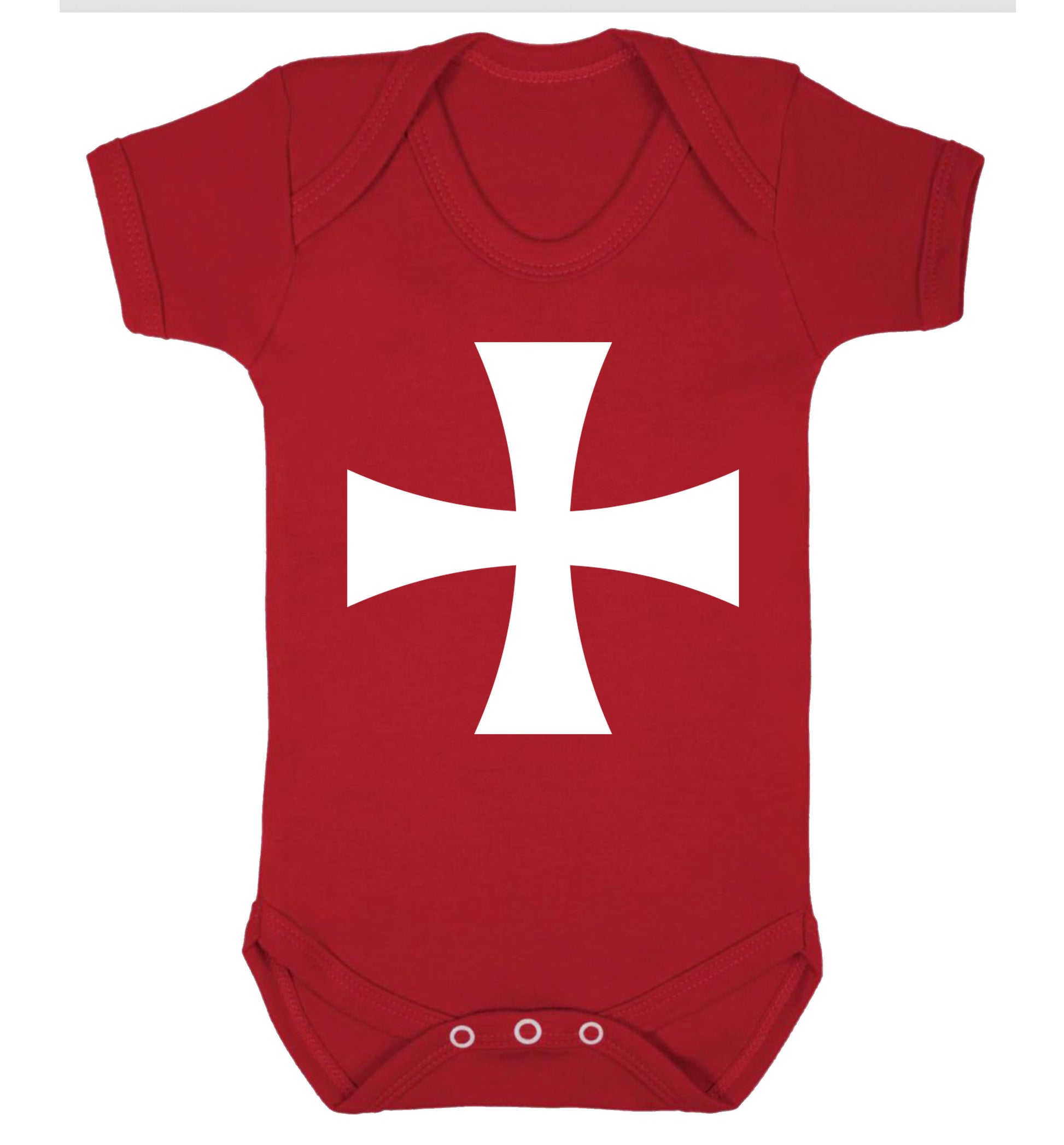 Knights Templar cross Baby Vest red 18-24 months