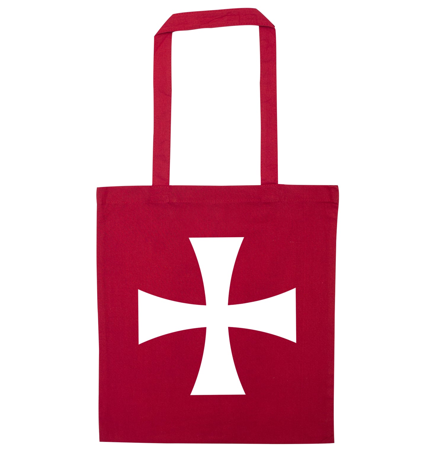 Knights Templar cross red tote bag