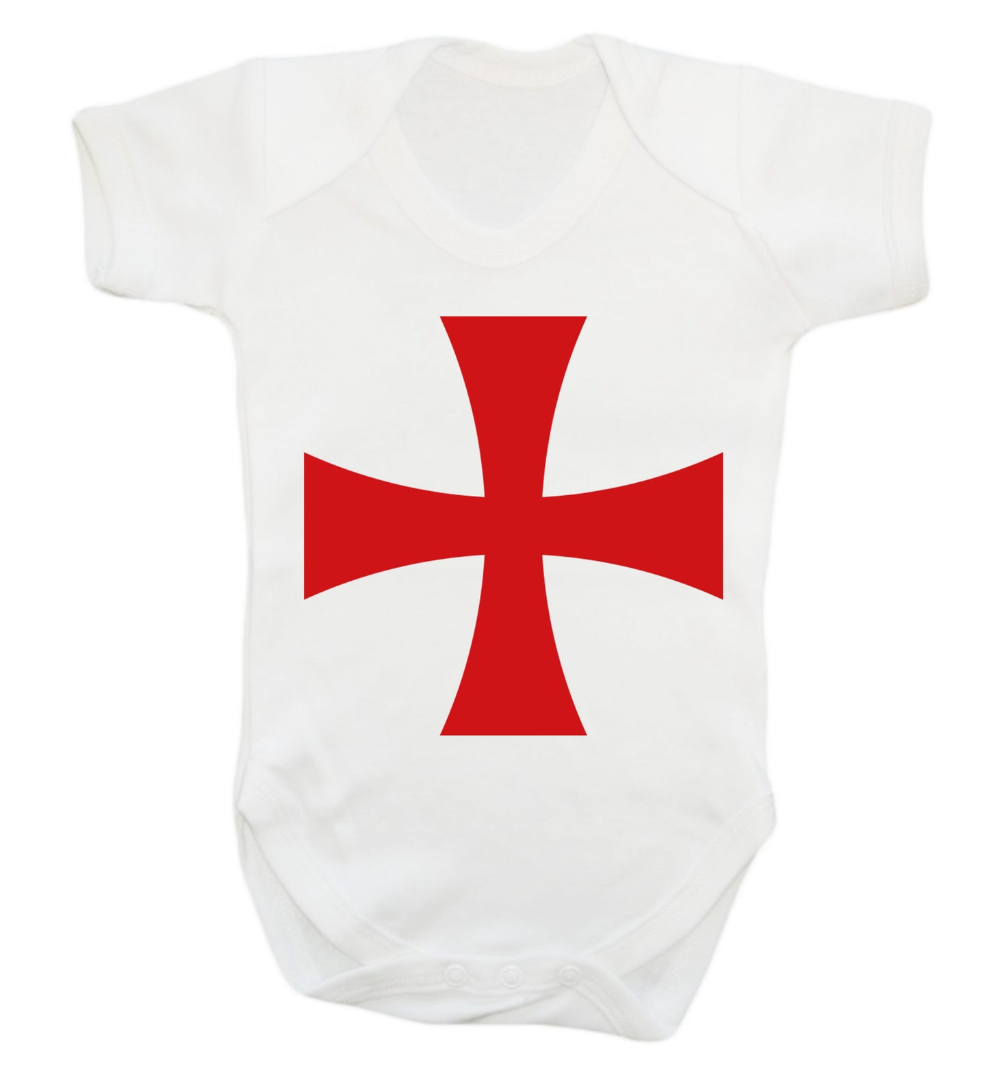 Knights Templar cross Baby Vest white 18-24 months