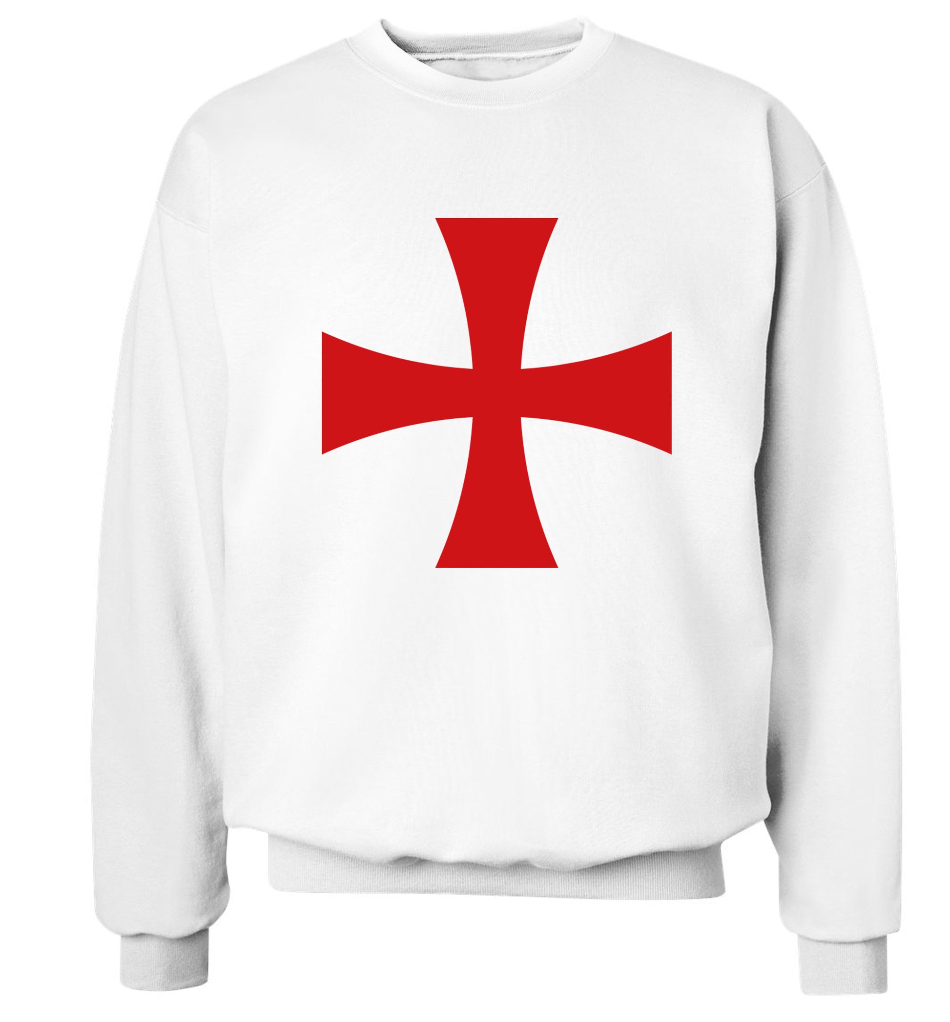 Knights Templar cross Adult's unisex white Sweater 2XL
